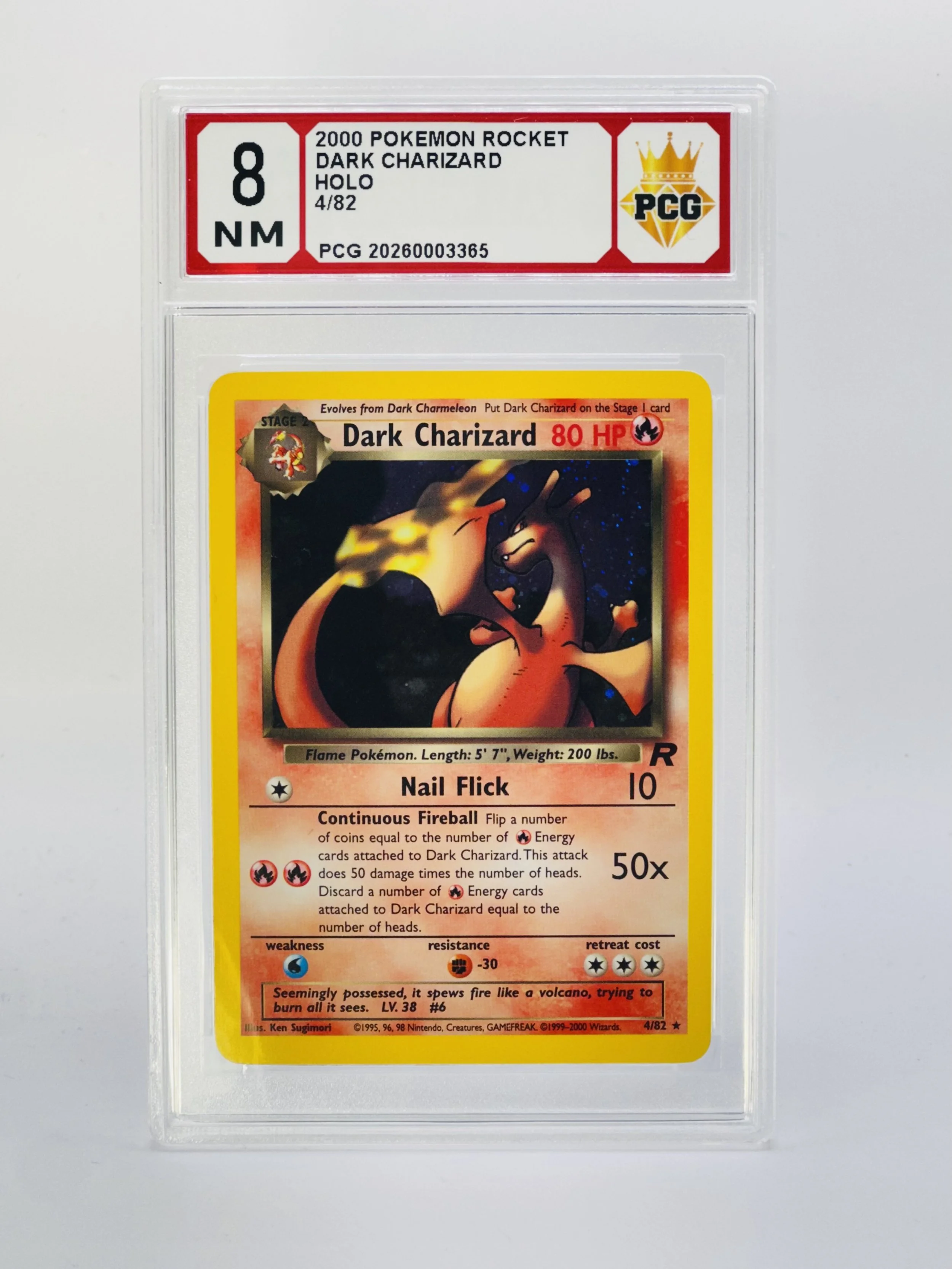 #20260003365 2000 DARK CHARIZARD 8 NM