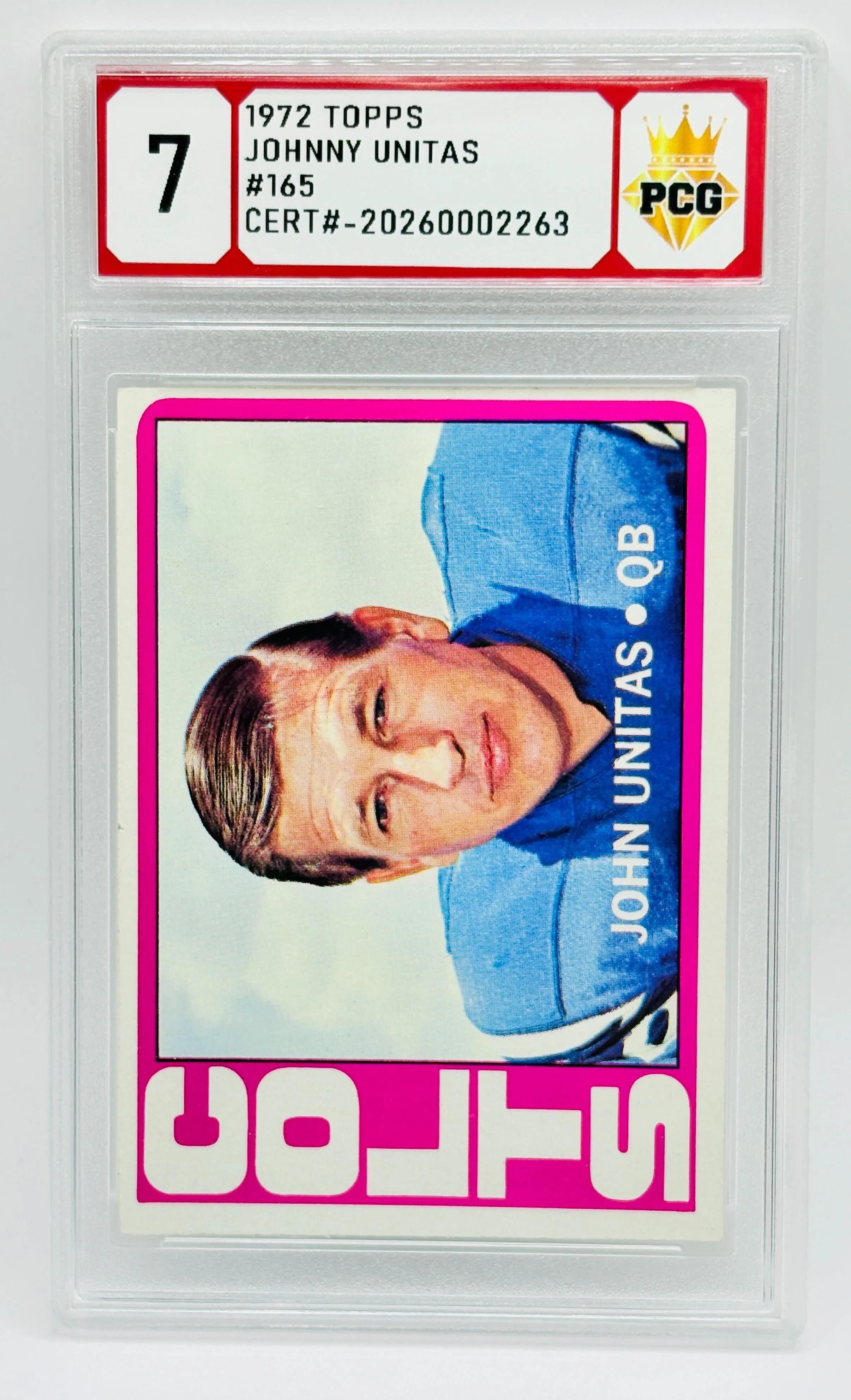#20260002263 1972 JOHNNY UNITAS 7