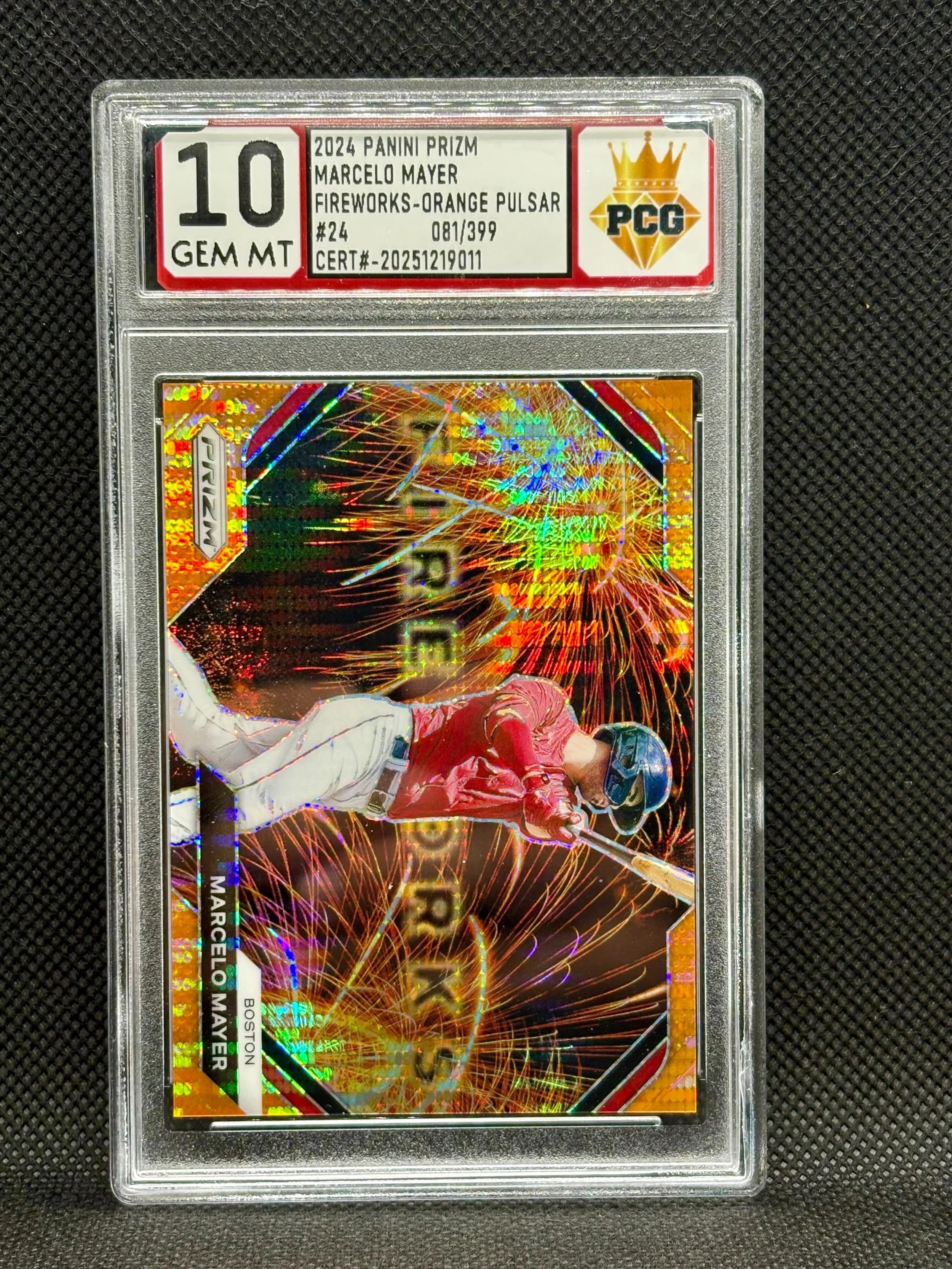 #20251219011 2024 PANINI PRIZM MARCELO MAYER 10 GEM MT