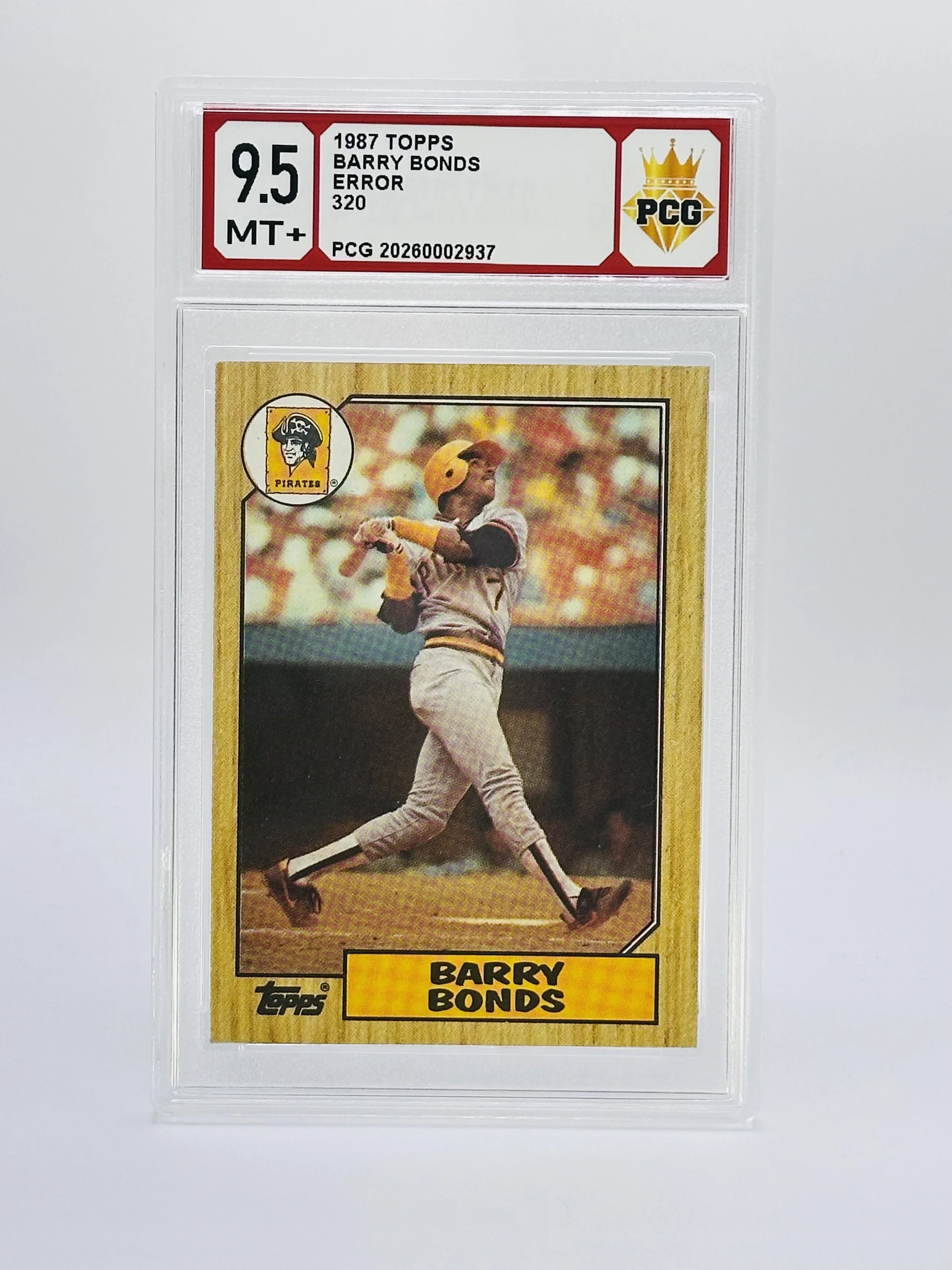 #20260002937 1987 BARRY BONDS 9.5 MT+
