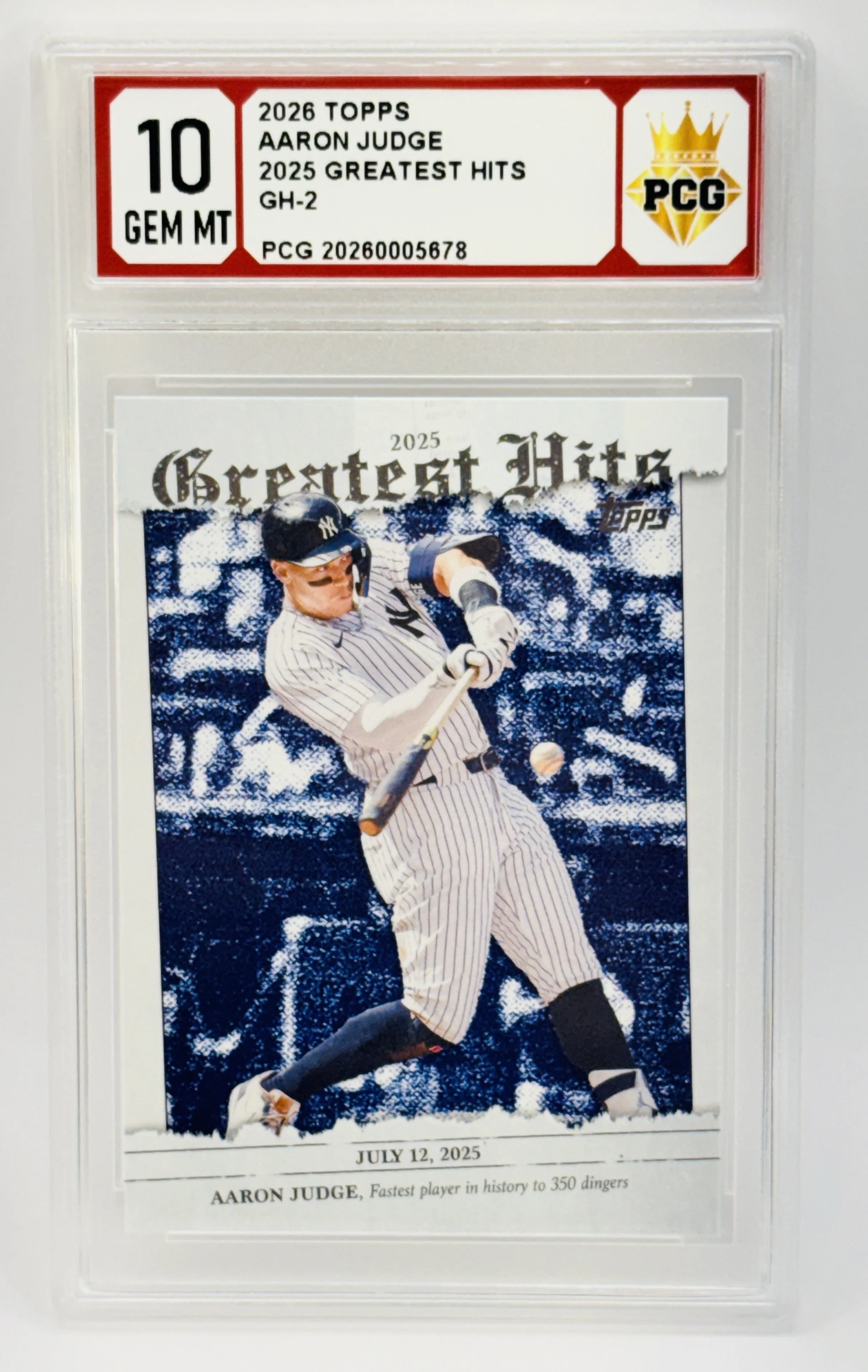 #20260005678 2026 AARON JUDGE 10 GEM MT