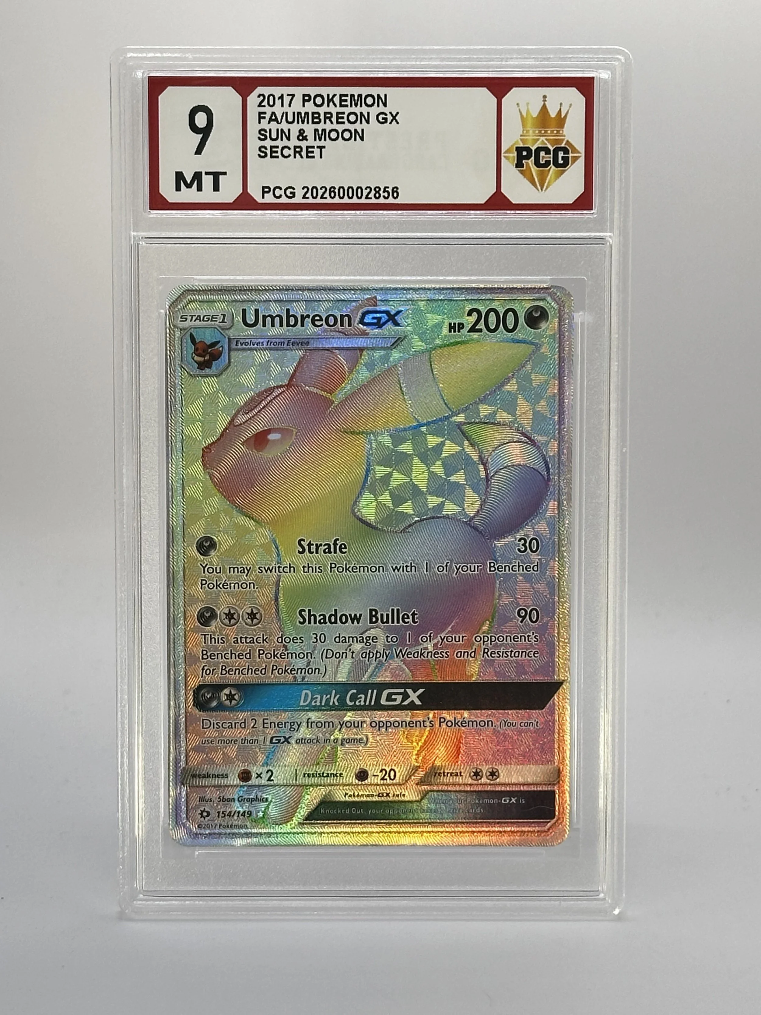 #20260002856 2017 FA/UMBREON GX 9 MT