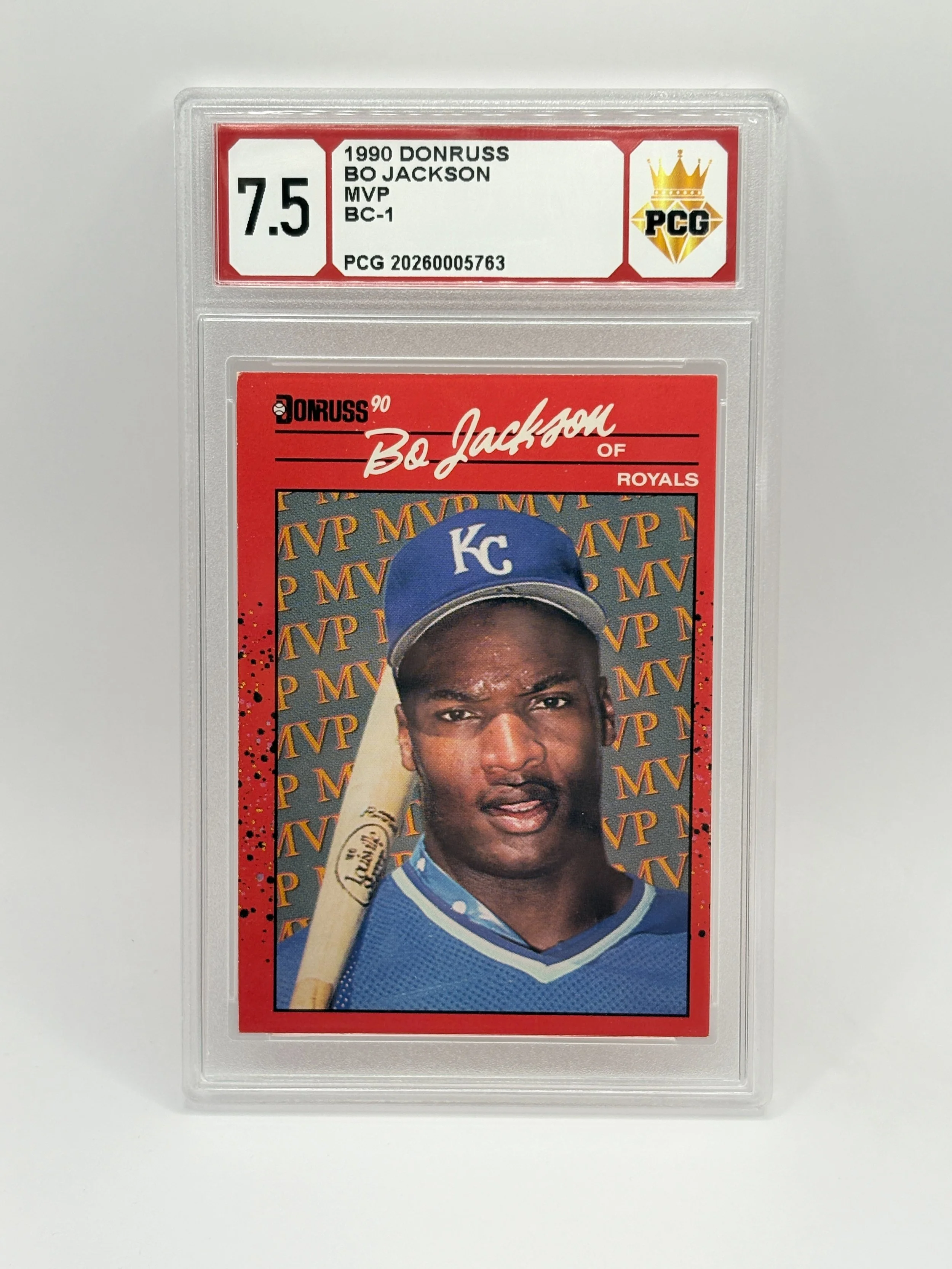 #20260005763 1990 BO JACKSON 7.5