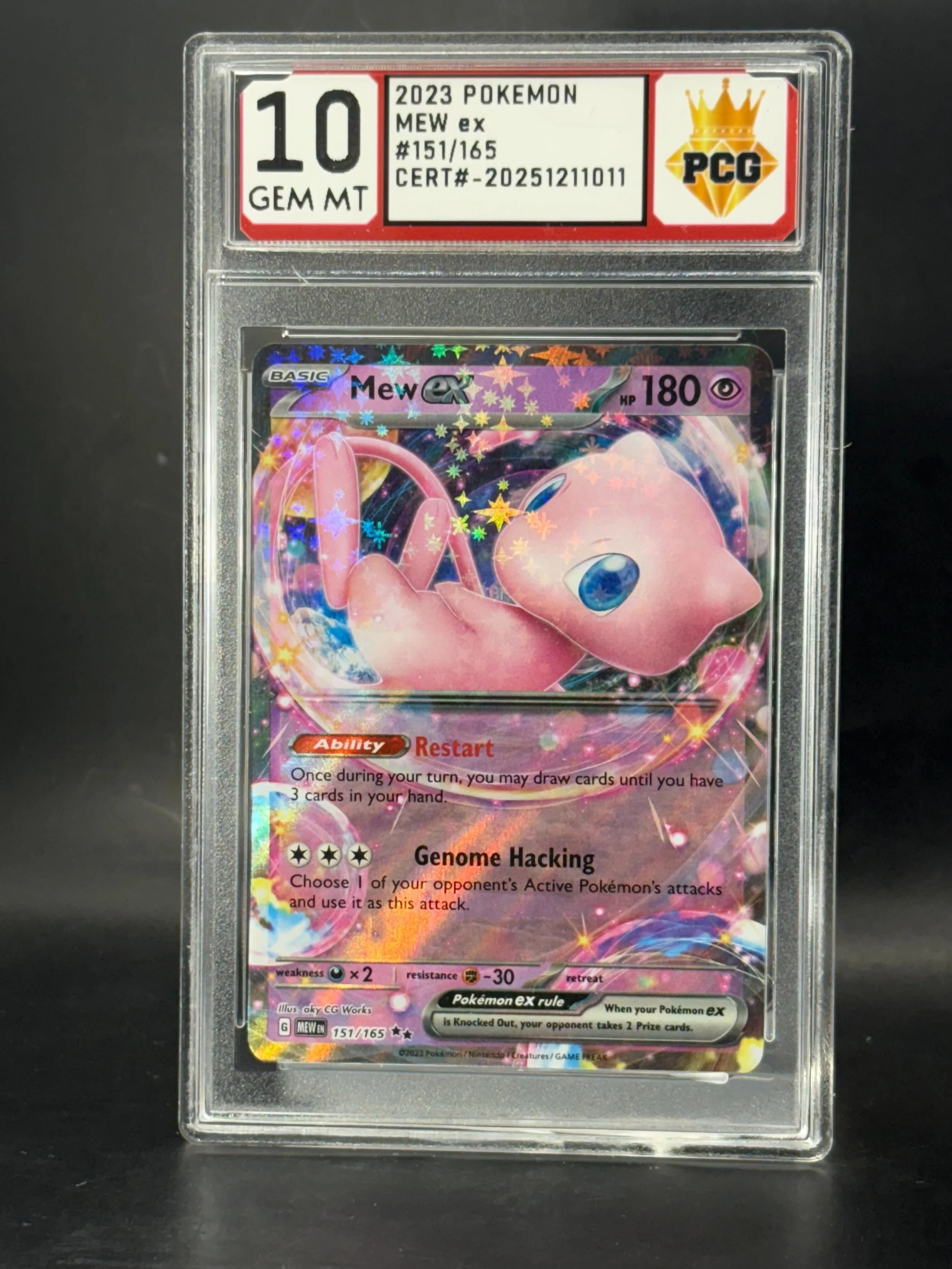 #20251211011 2023 POKEMON MEW EX 10 GEM MT