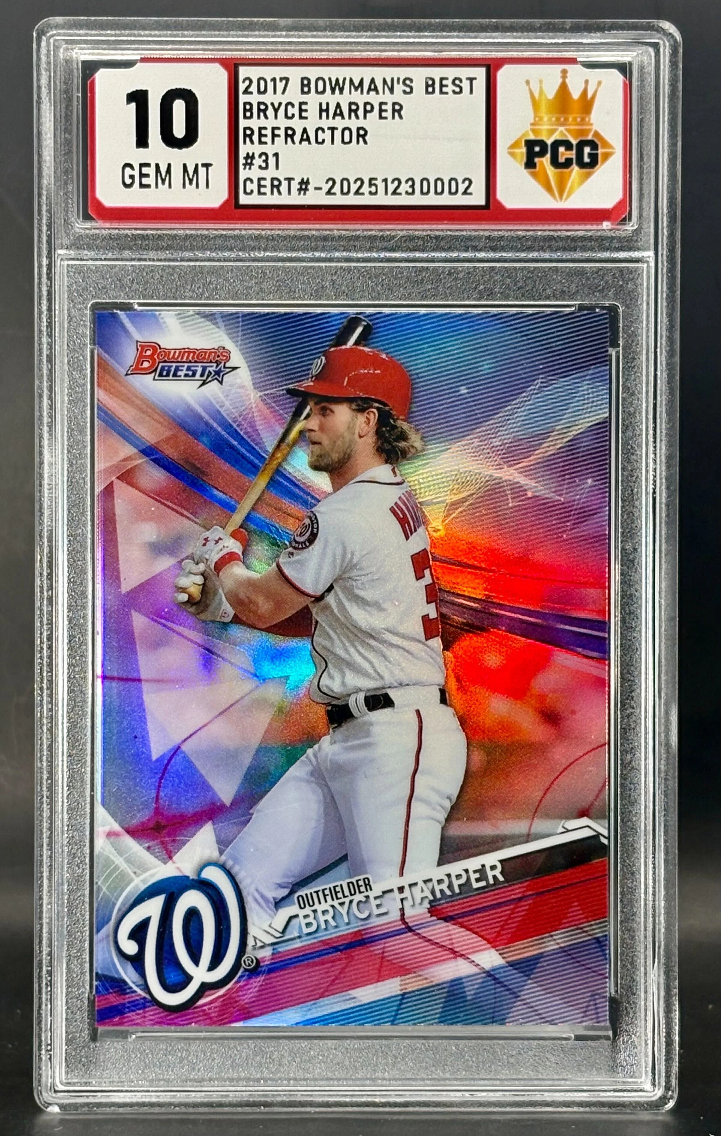 #20251230002 2017 BRYCE HARPER 10 GEM MT
