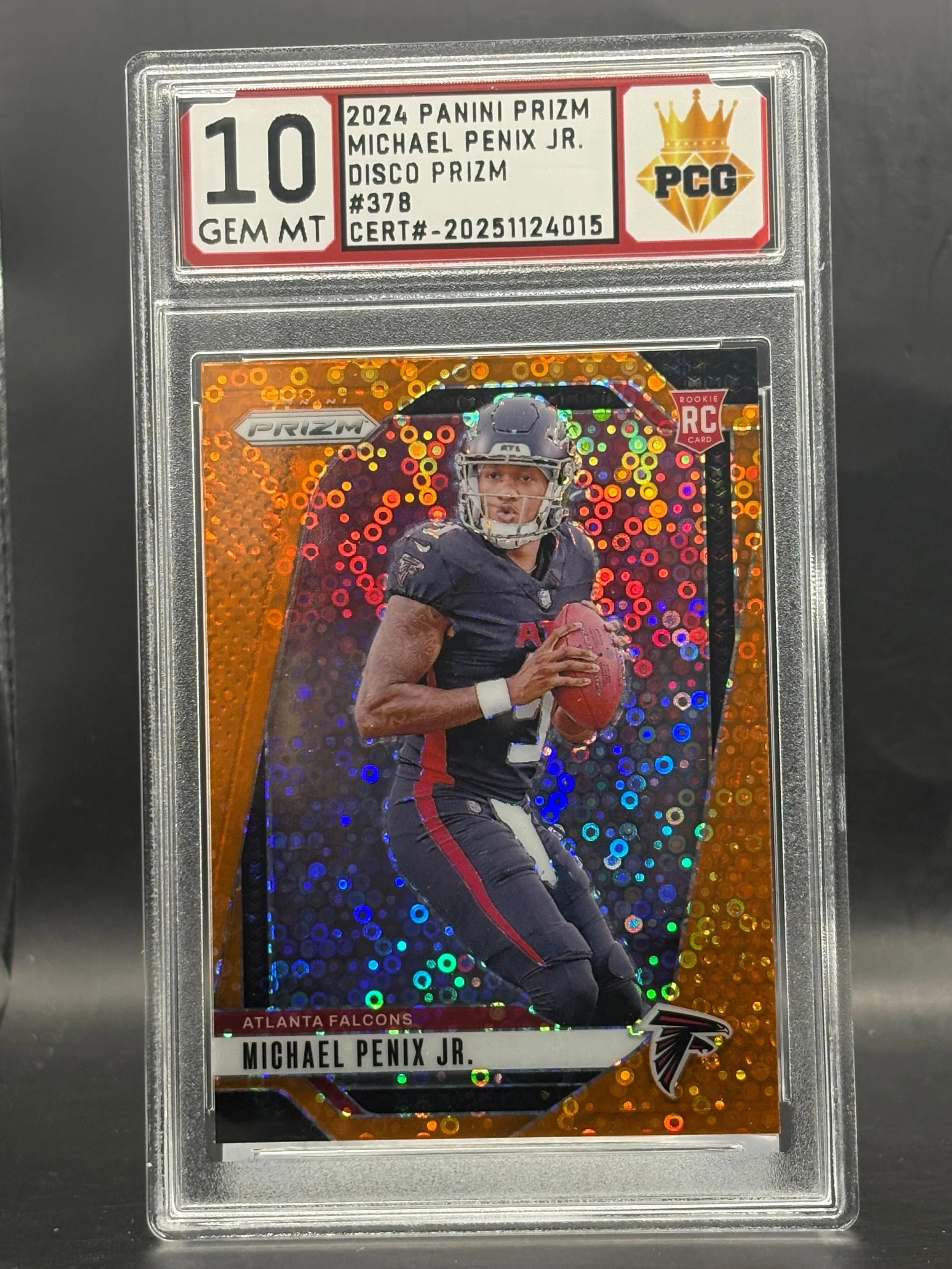 #20251124015 Michael Penix Jr. RC 10 Gem MT