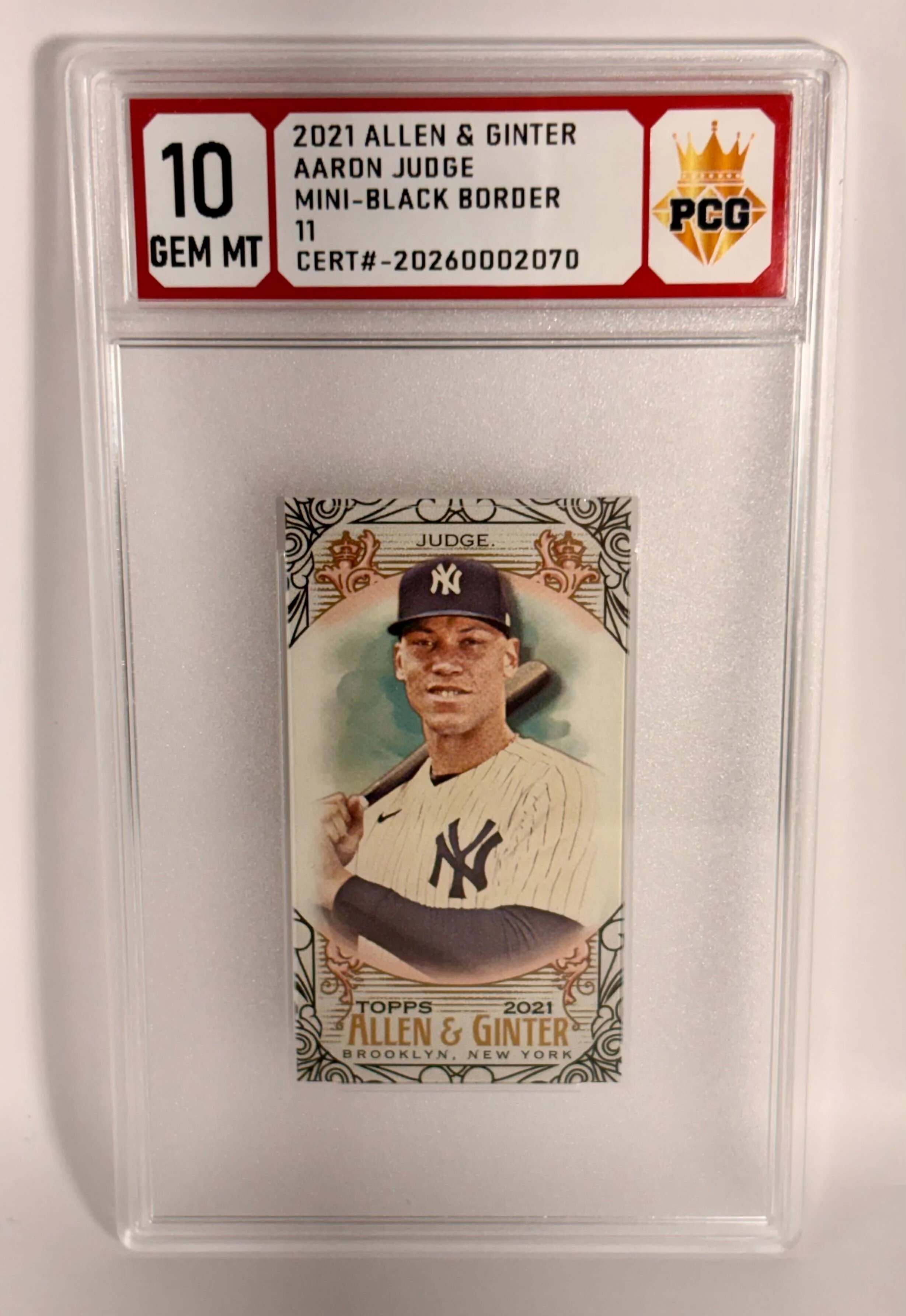 #20260002070 2021 AARON JUDGE 10 GEM MT