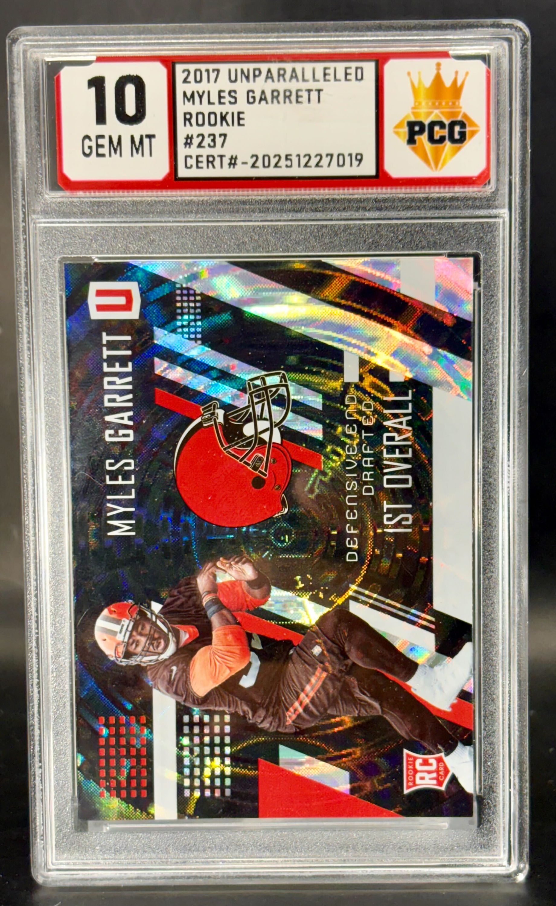 #20251227019 2017 MYLES GARRETT 10 GEM MT