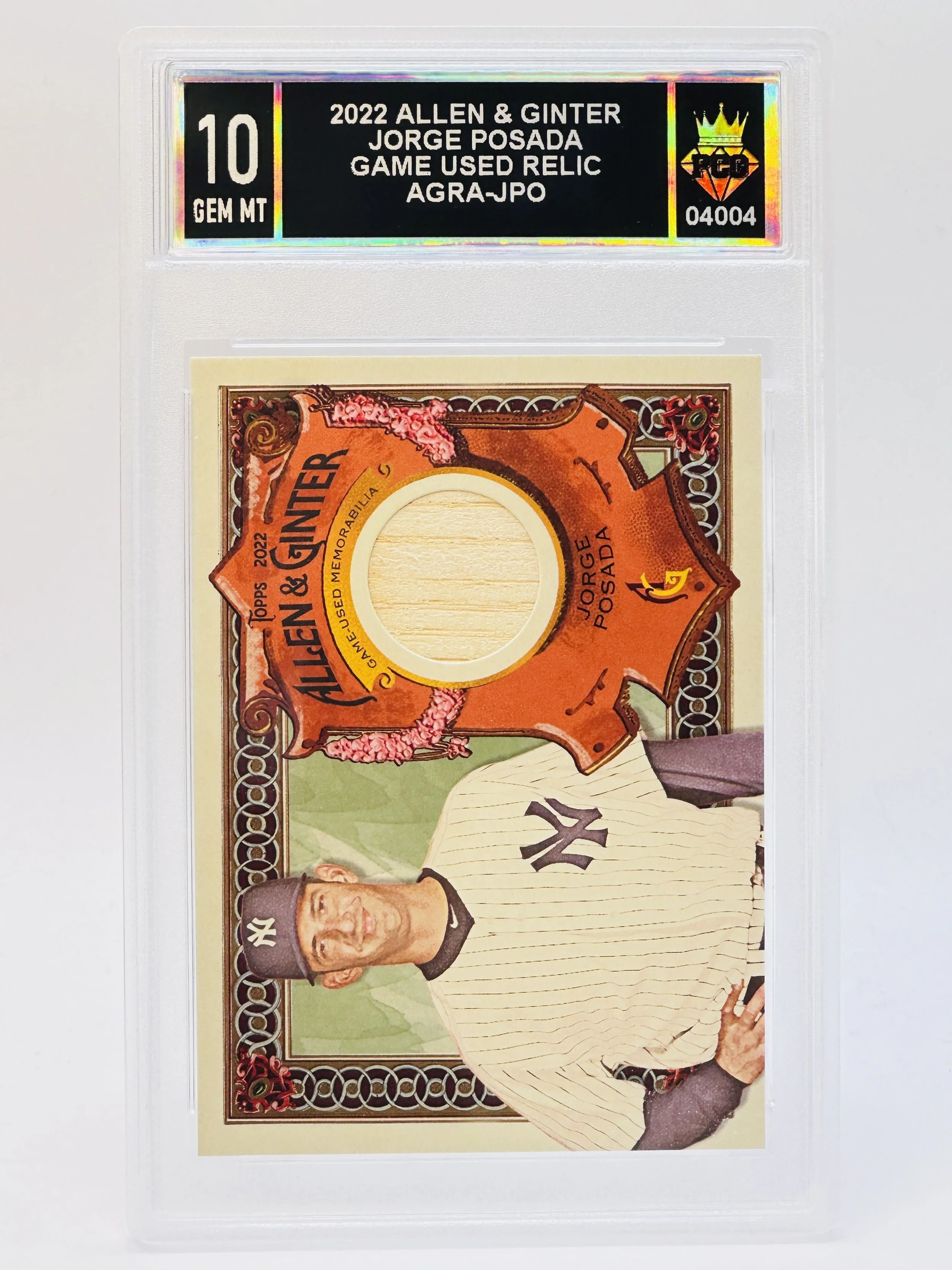#20260004004 2022 JORGE POSADA 10 GEM MT