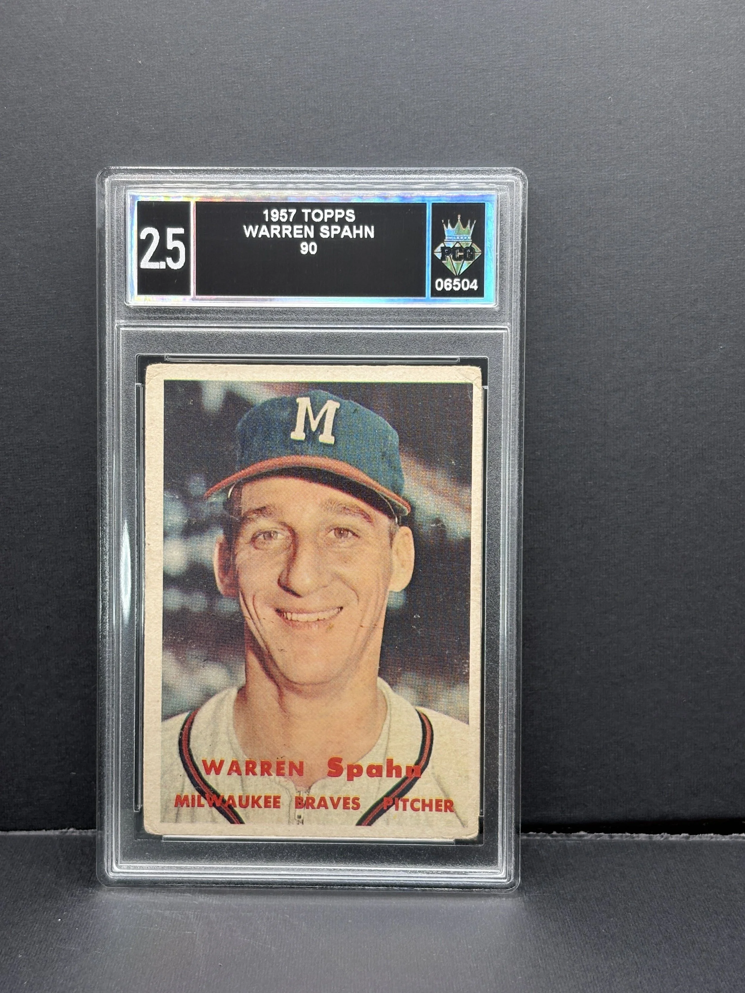 #06504 1957 WARREN SPAHN 2.5