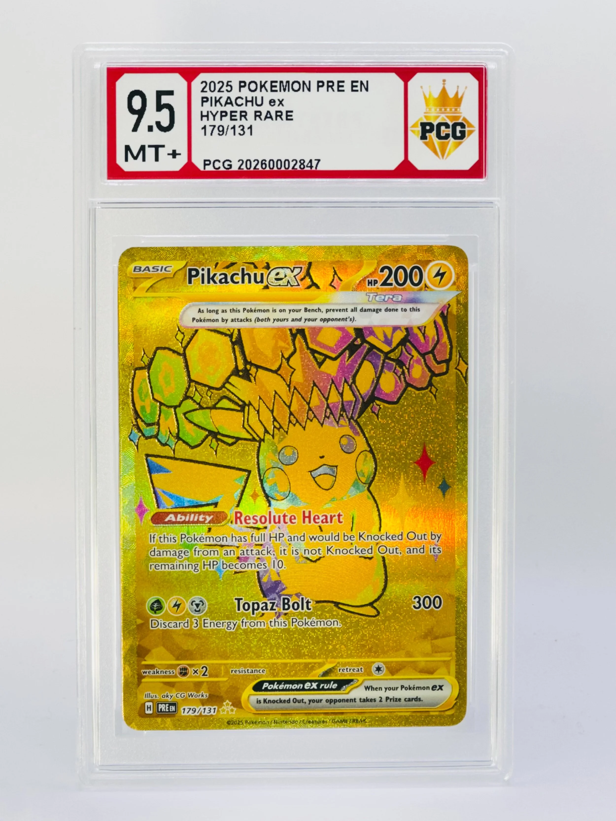 #20260002847 2025 PIKACHU EX 9.5 MT+