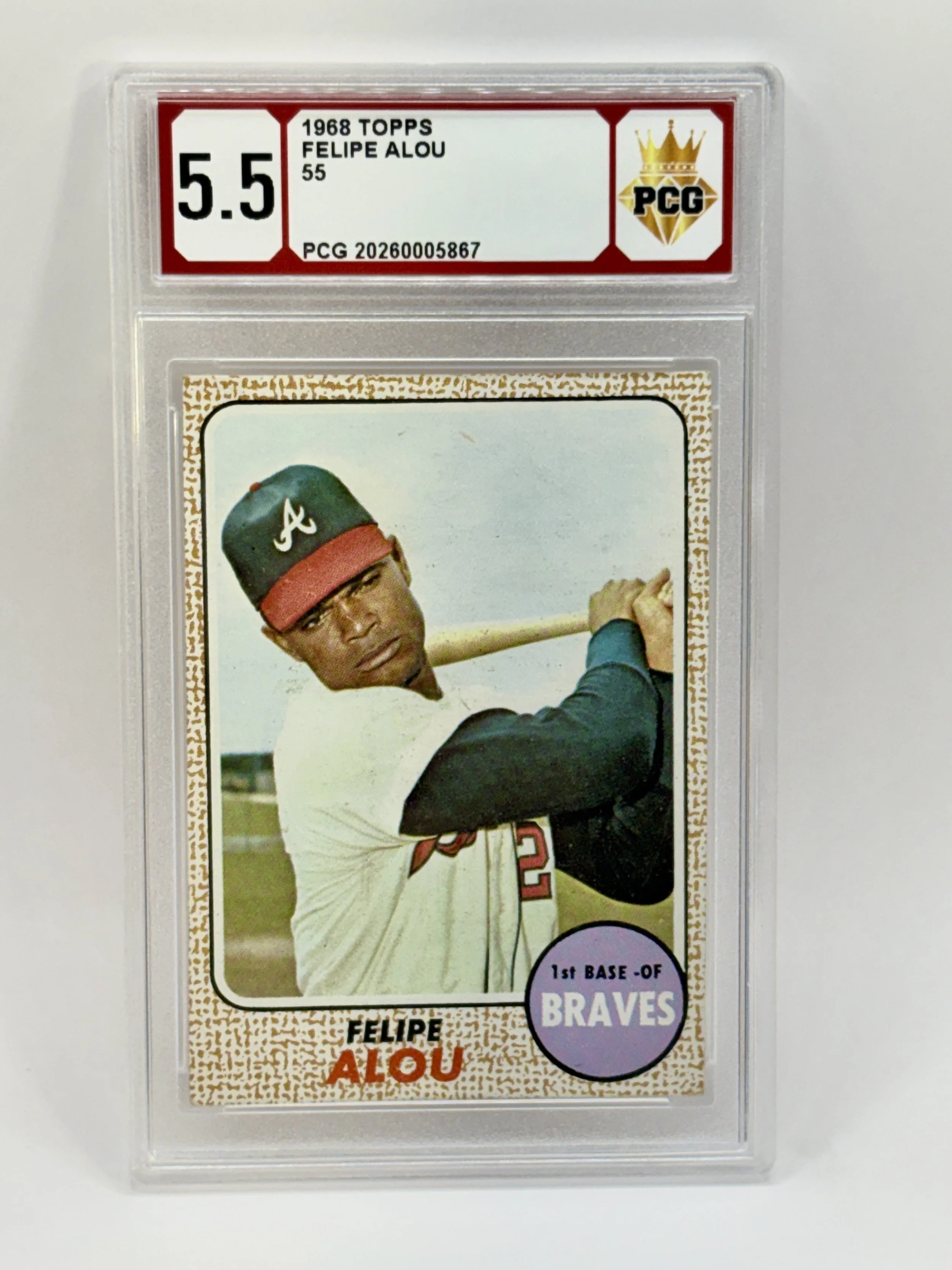 #20260005867 1968 FELIPE ALOU 5.5