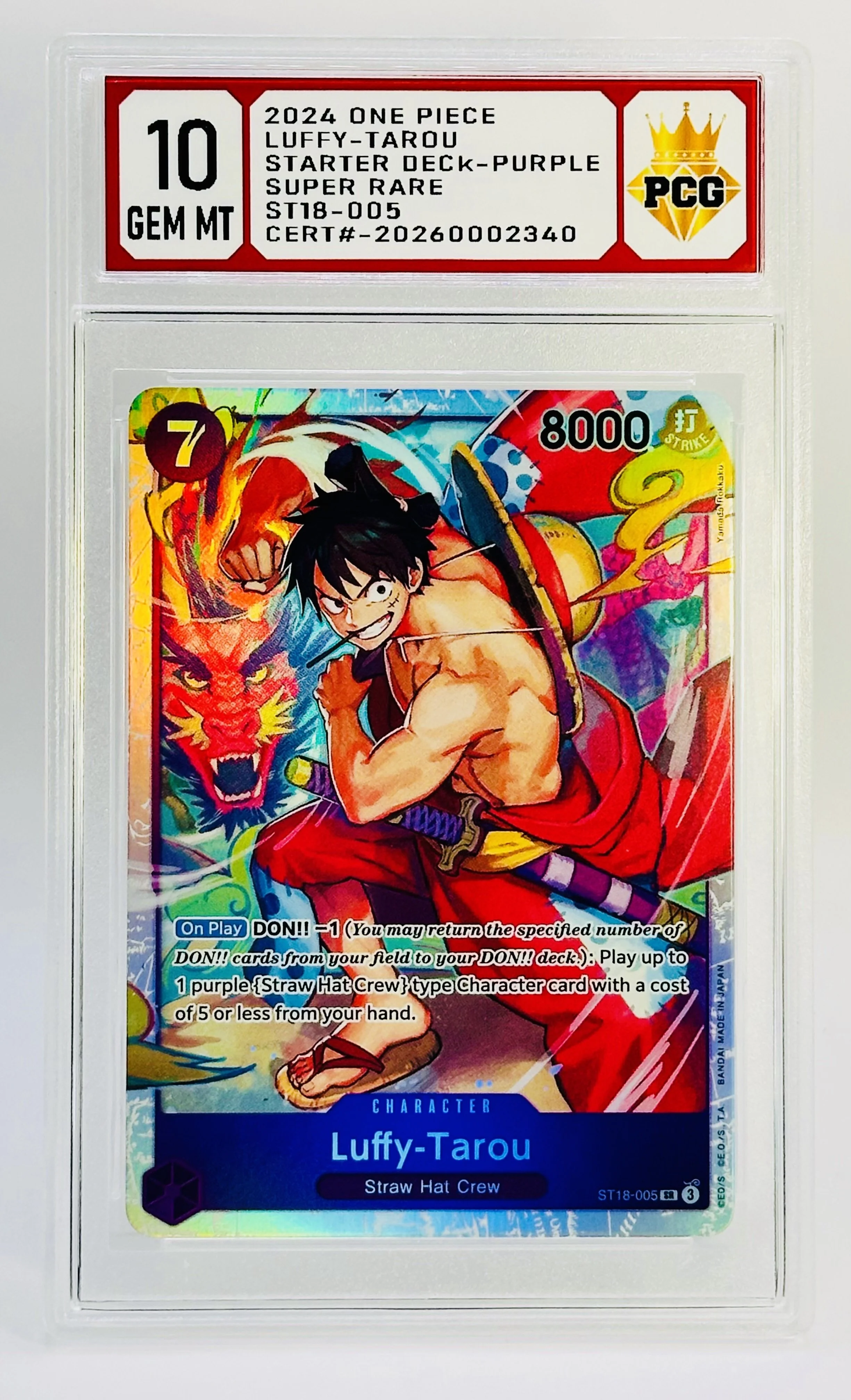 #20260002340 2024 LUFFY-TAROU 10 GEM MT