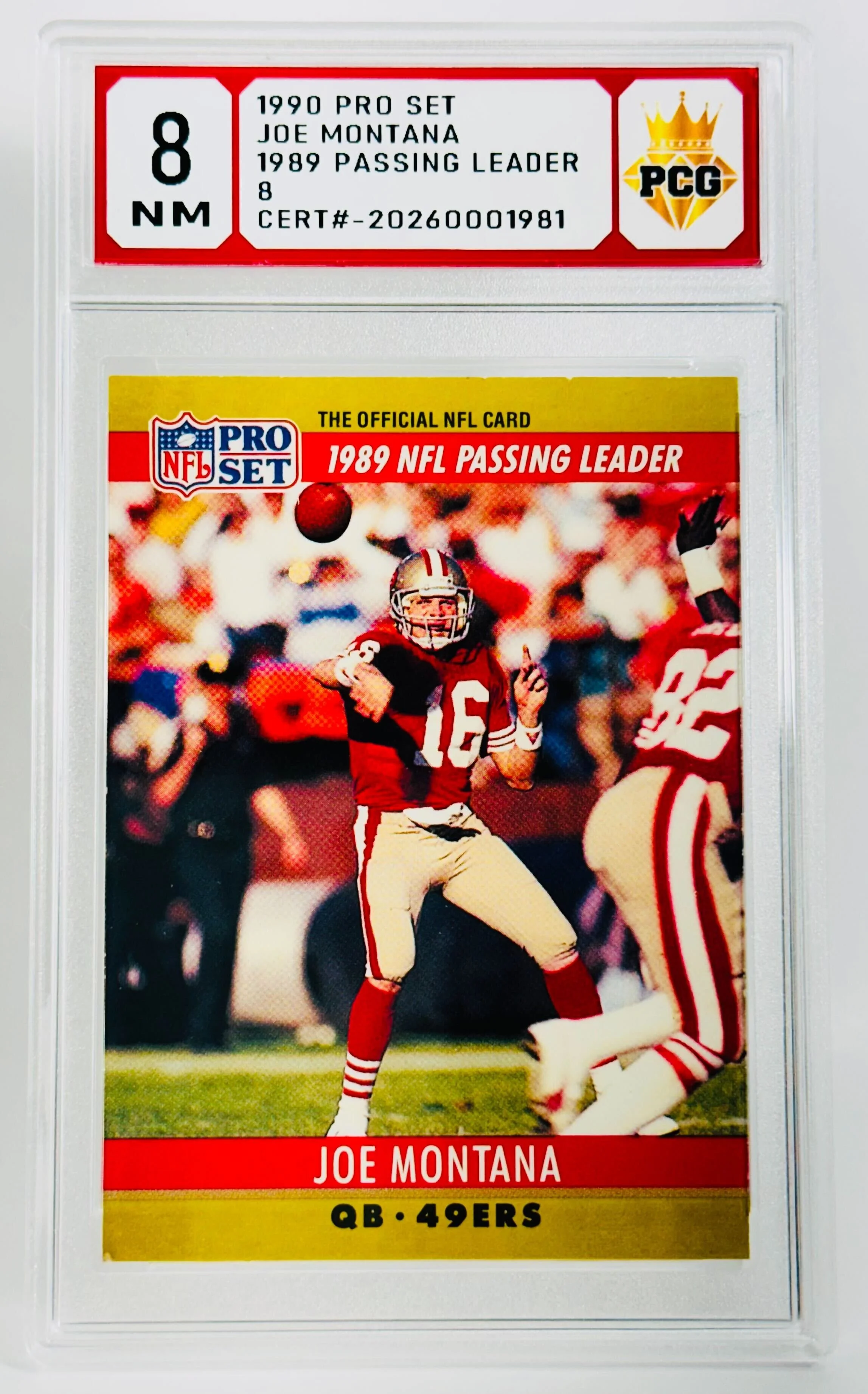 #20260001981 1990 JOE MONTANA 8 NM