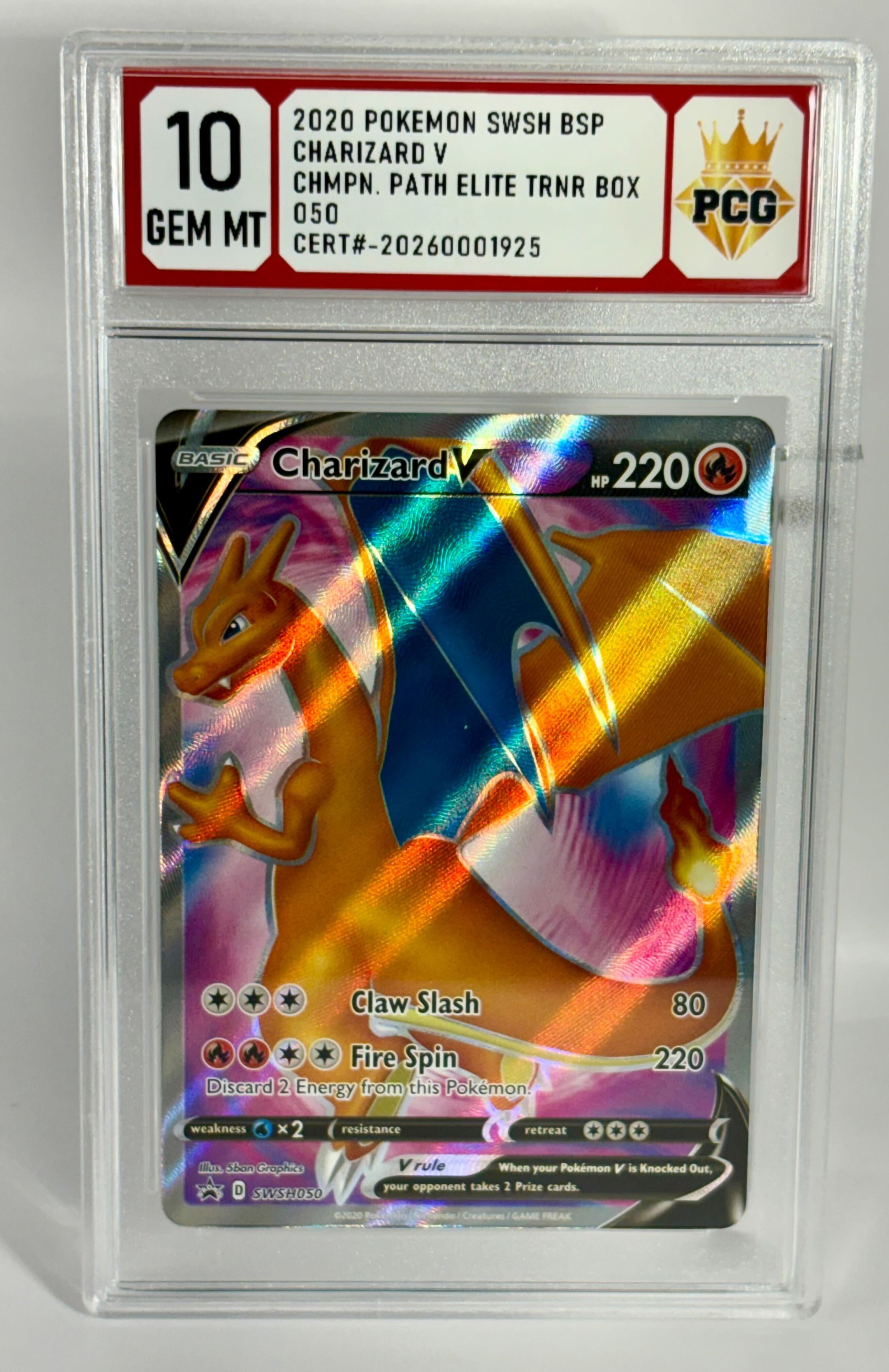 #20260001925 2020 CHARIZARD V 10 GEM MT