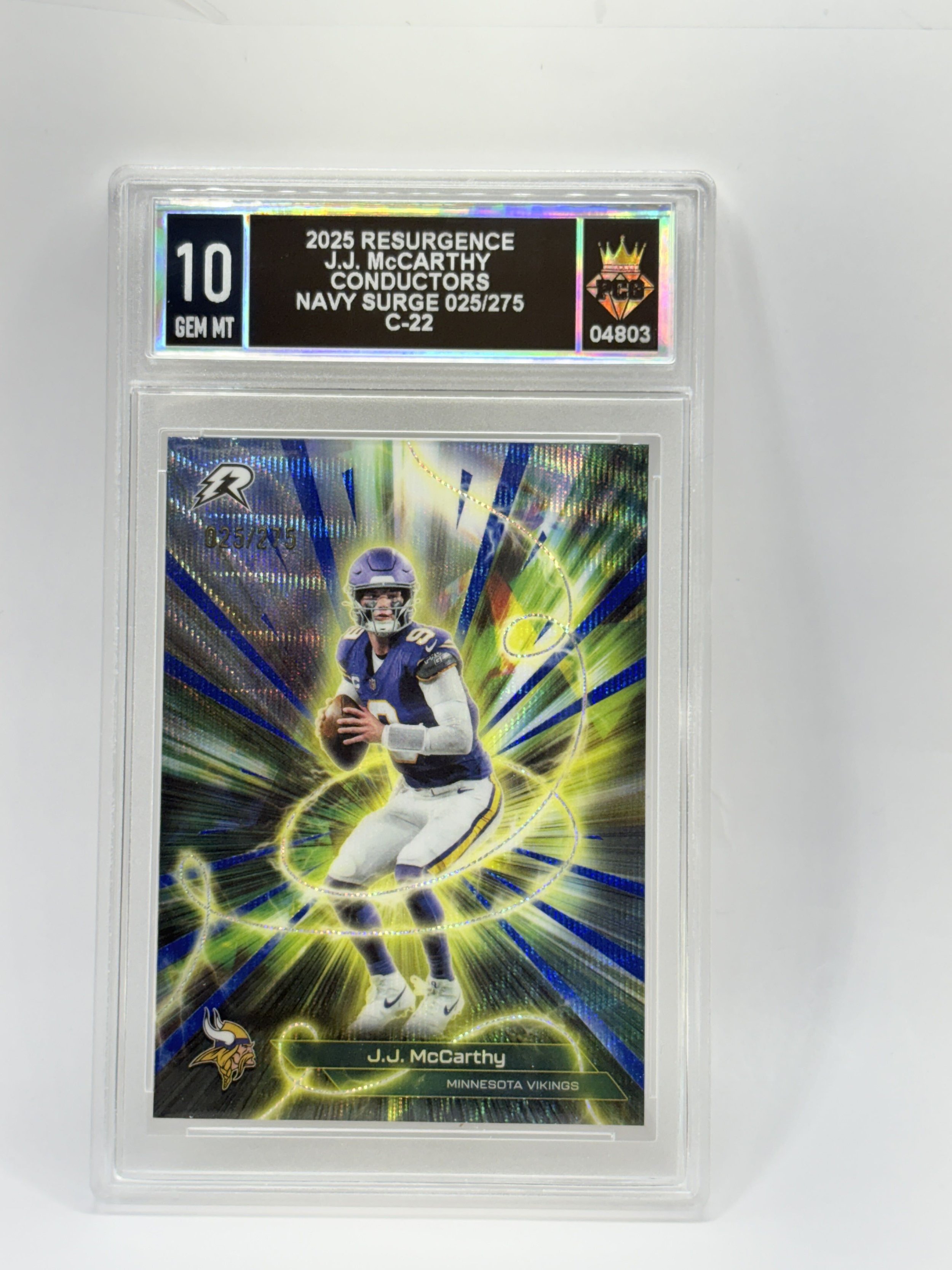 #20260004803 2025 J.J. MCCARTHY 10 GEM MT