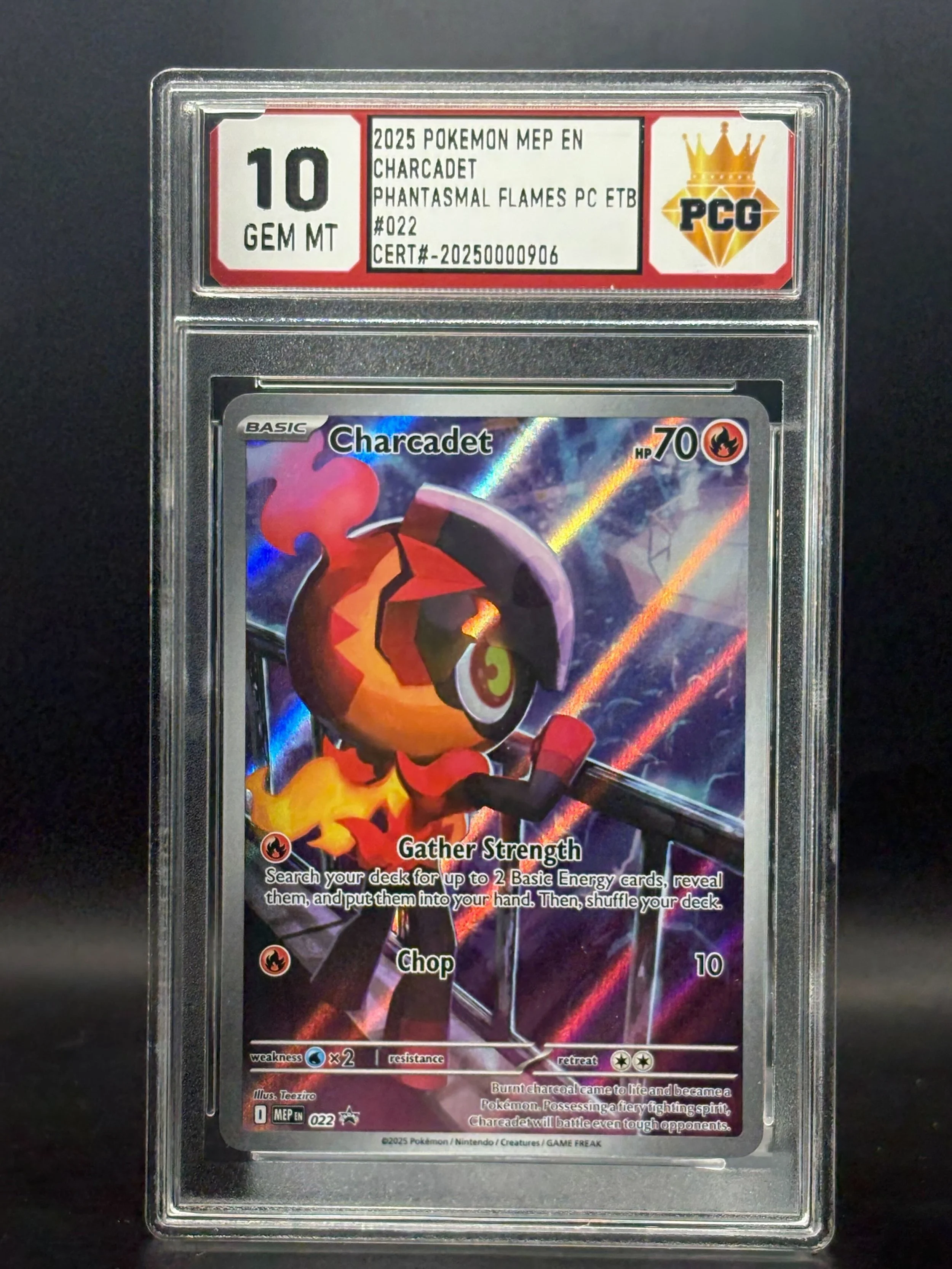 #20251250000906 2025 POKEMON MEP EN CHARCADET 10 GEM MT
