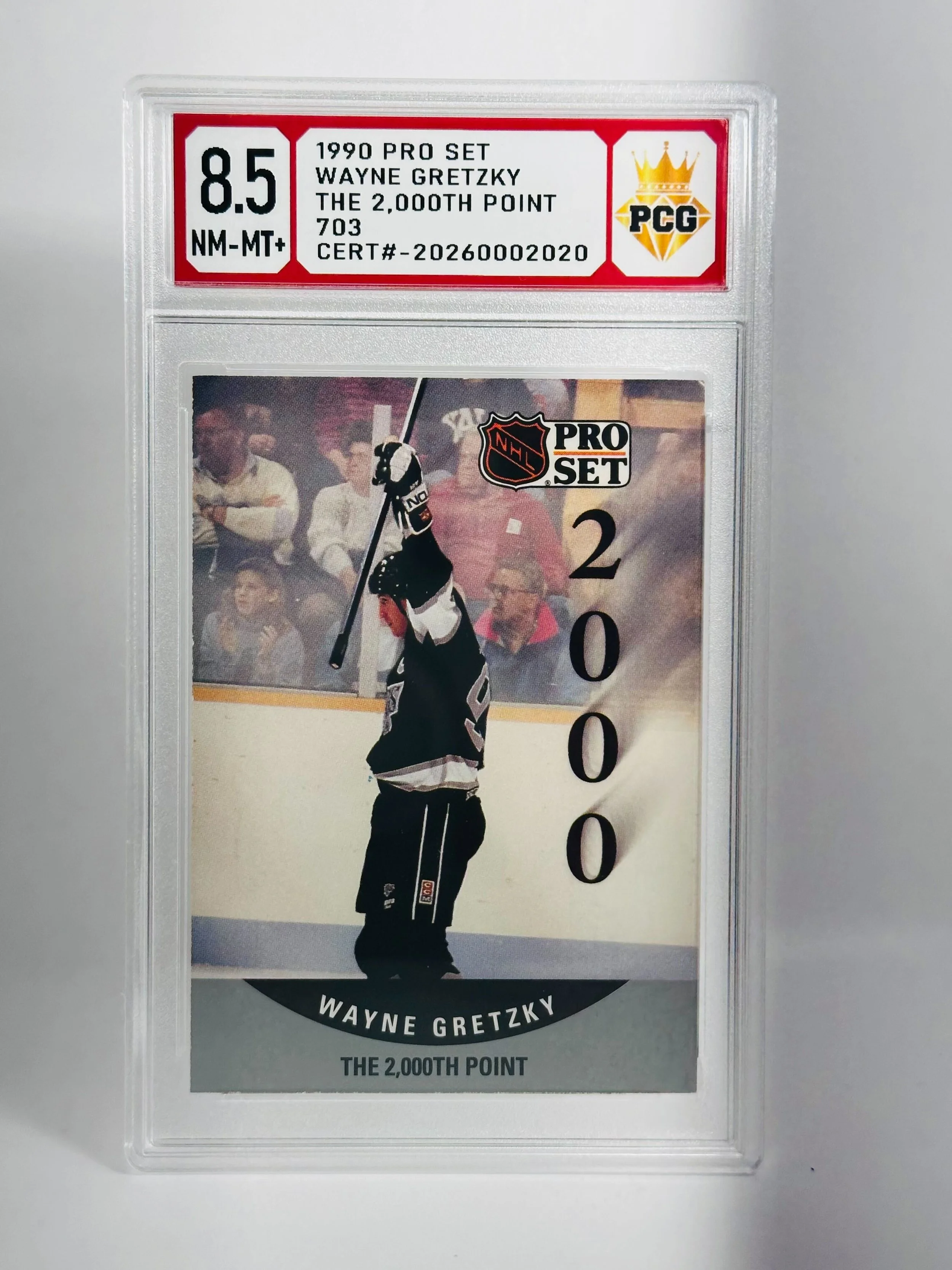 #20260002020 1990 WAYNE GRETZKY 8.5 NM-MT+
