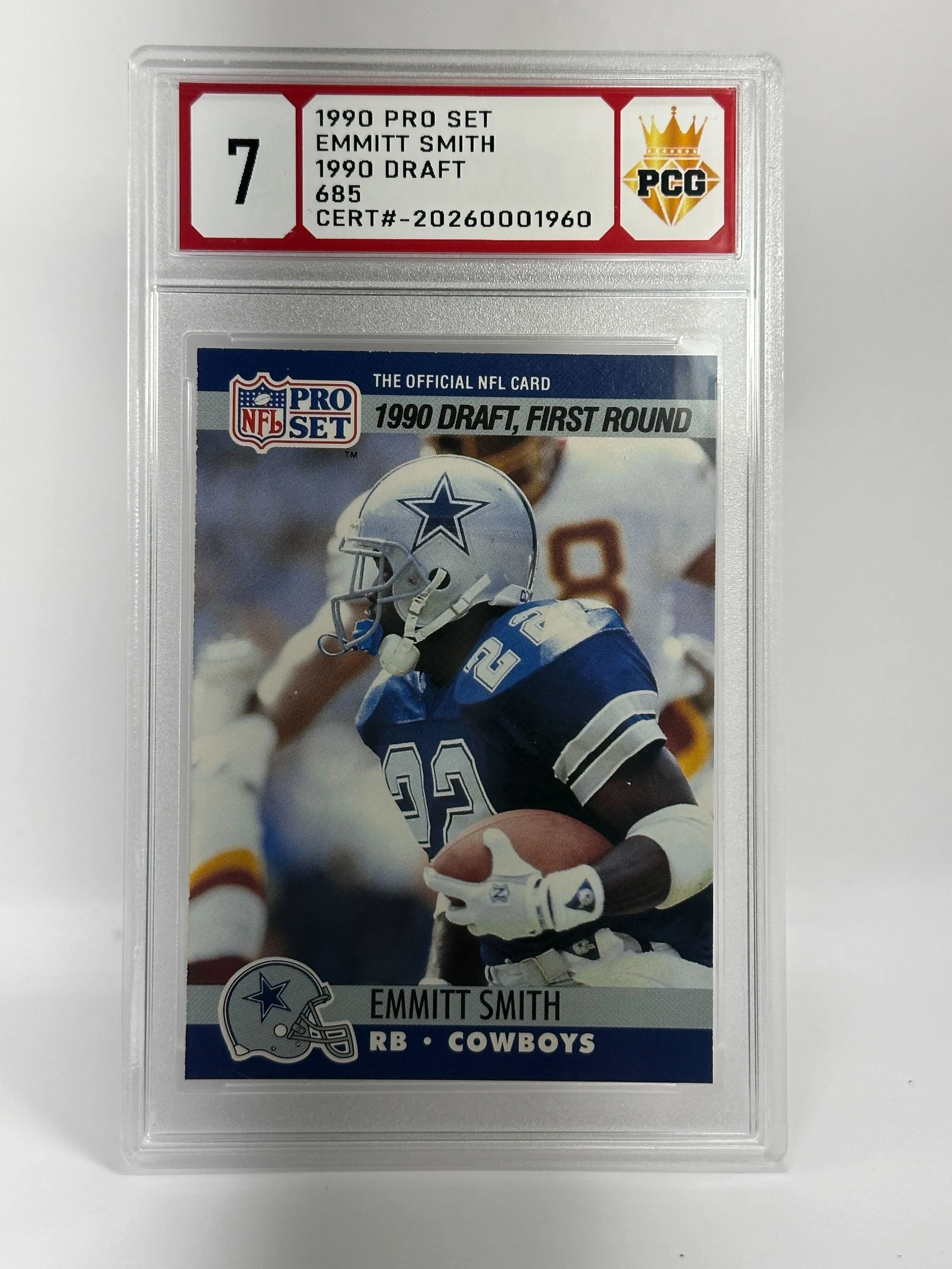 #20260001960 1990 EMMITT SMITH RC 7