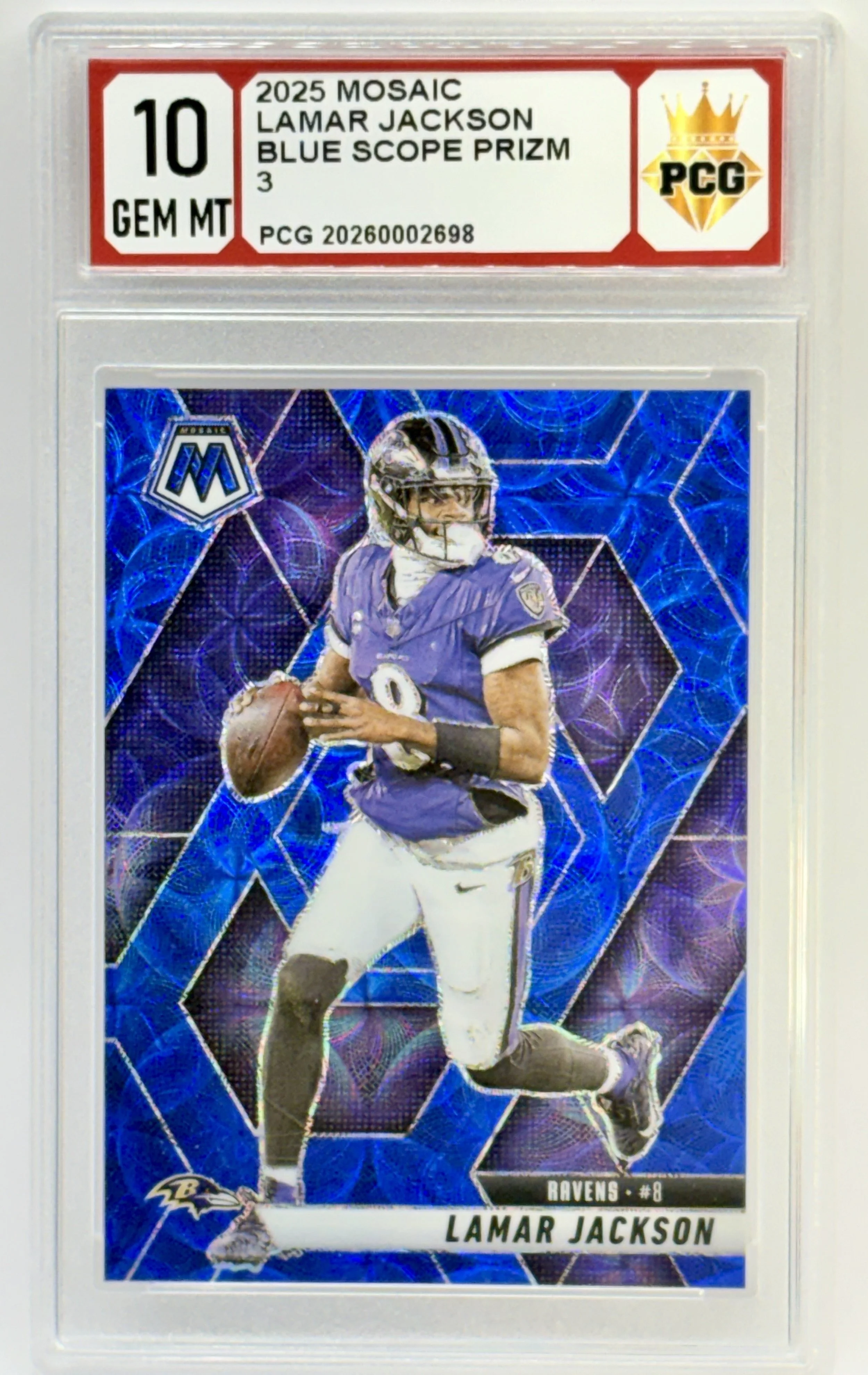 #20260002698 2025 LAMAR JACKSON 10 GEM MT