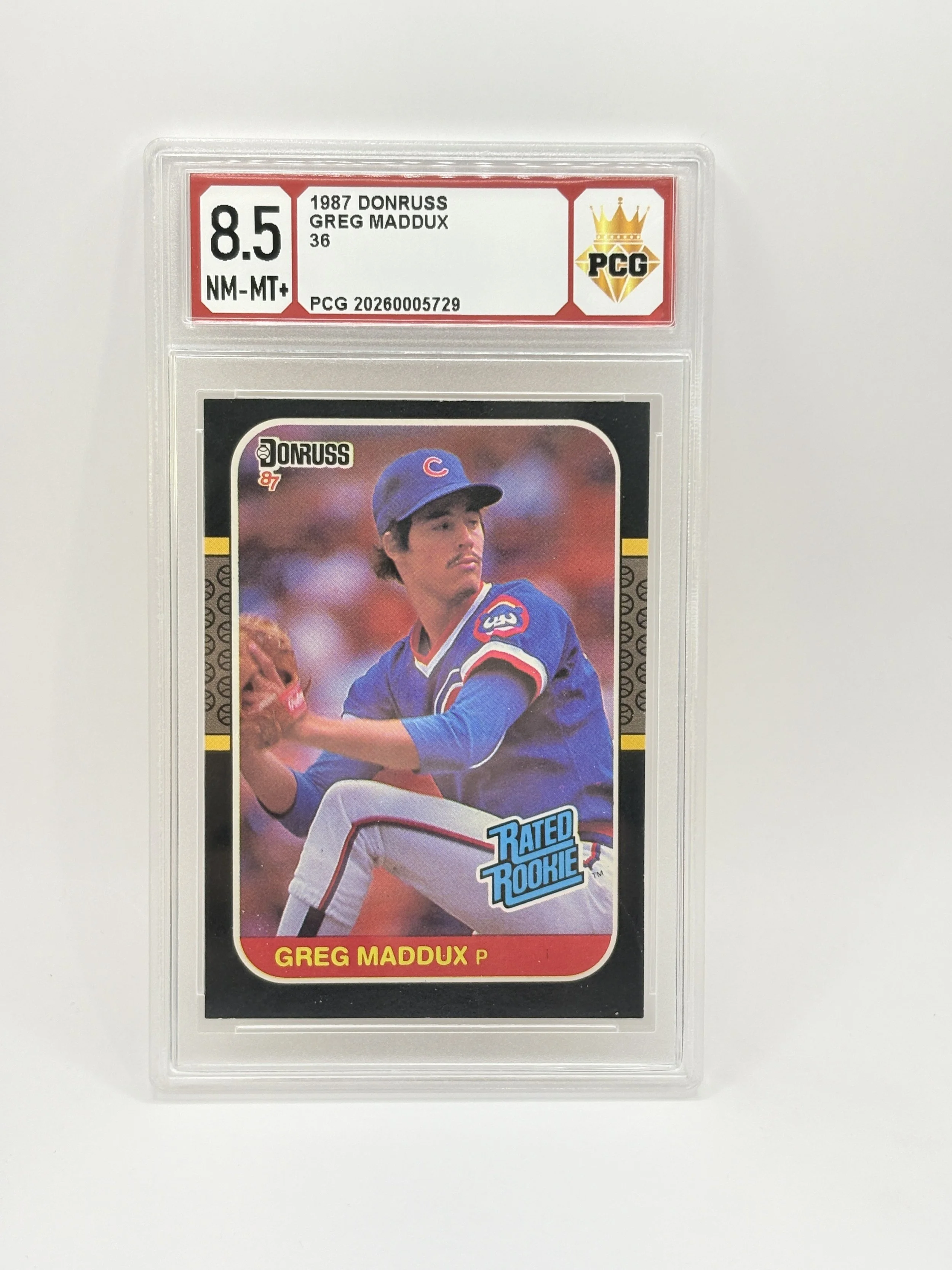 #20260005729 1987 GREG MADDUX 8.5 NM-MT+