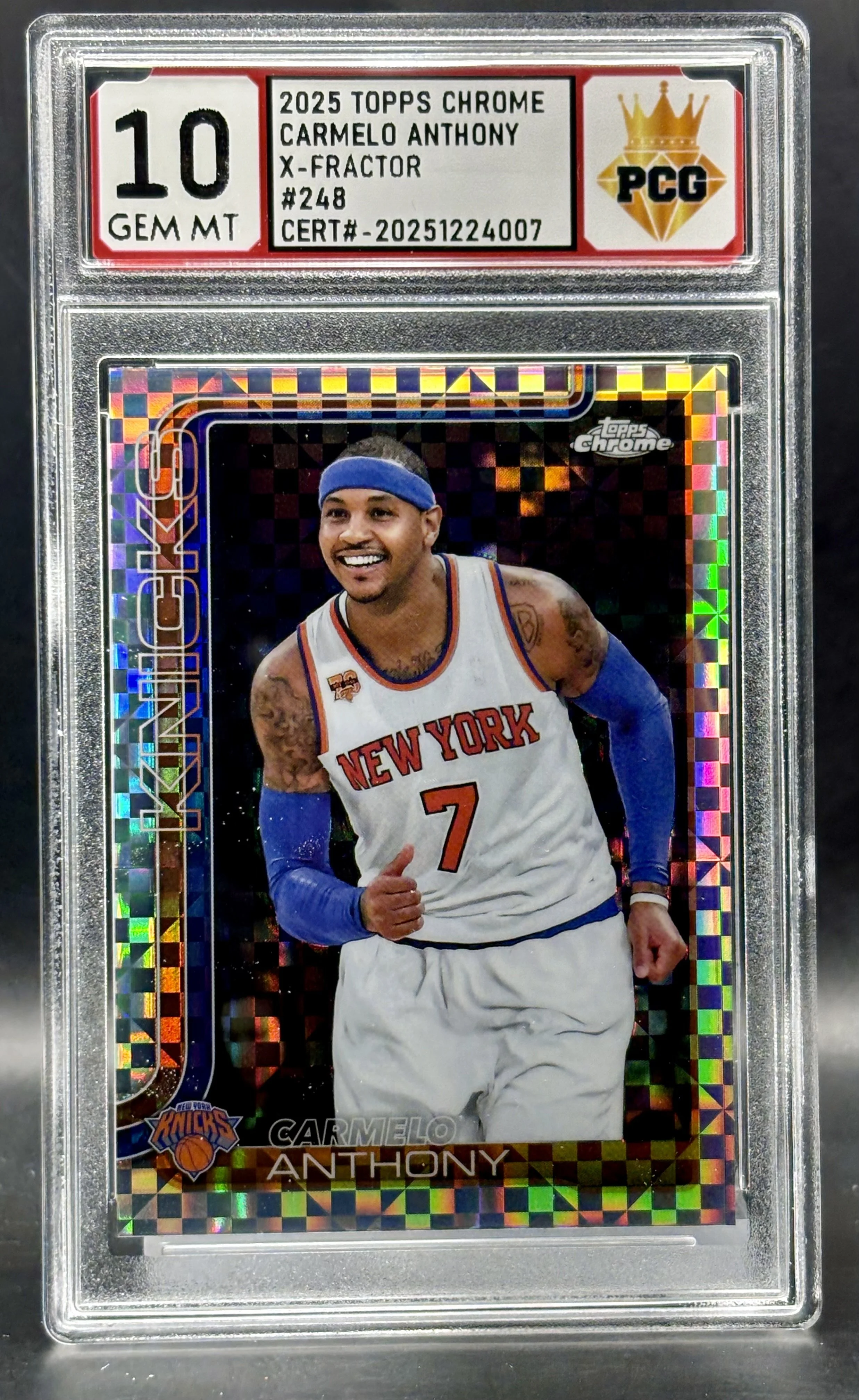 #20251224007 2025 Carmelo Anthony 10 GEM MT