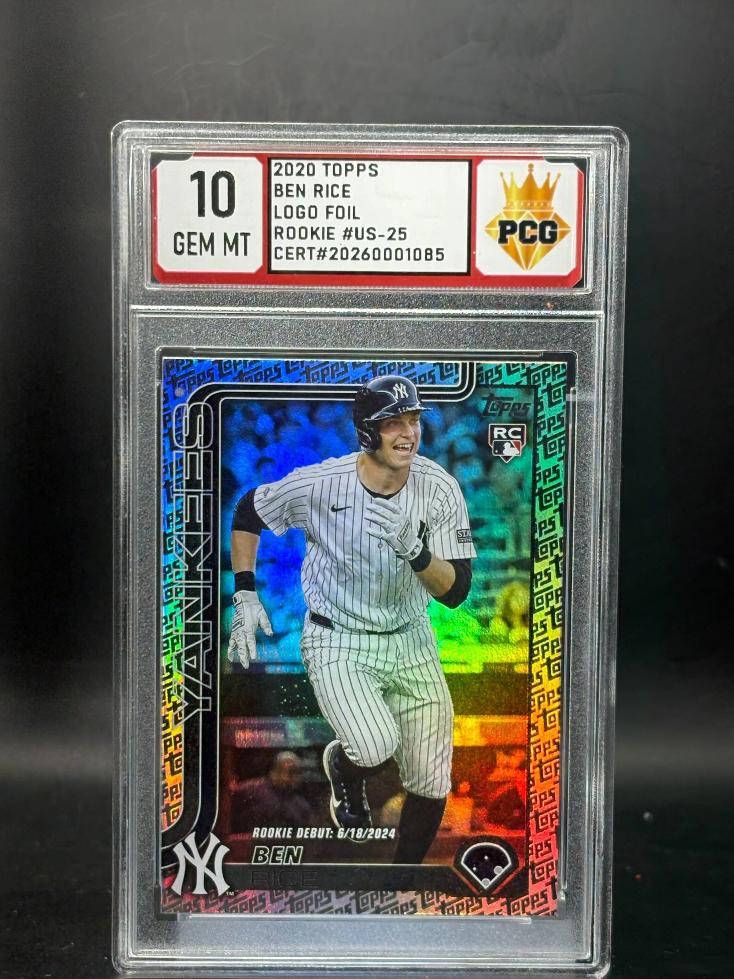 #20260001085 2020 BEN RICE 10 GEM MT