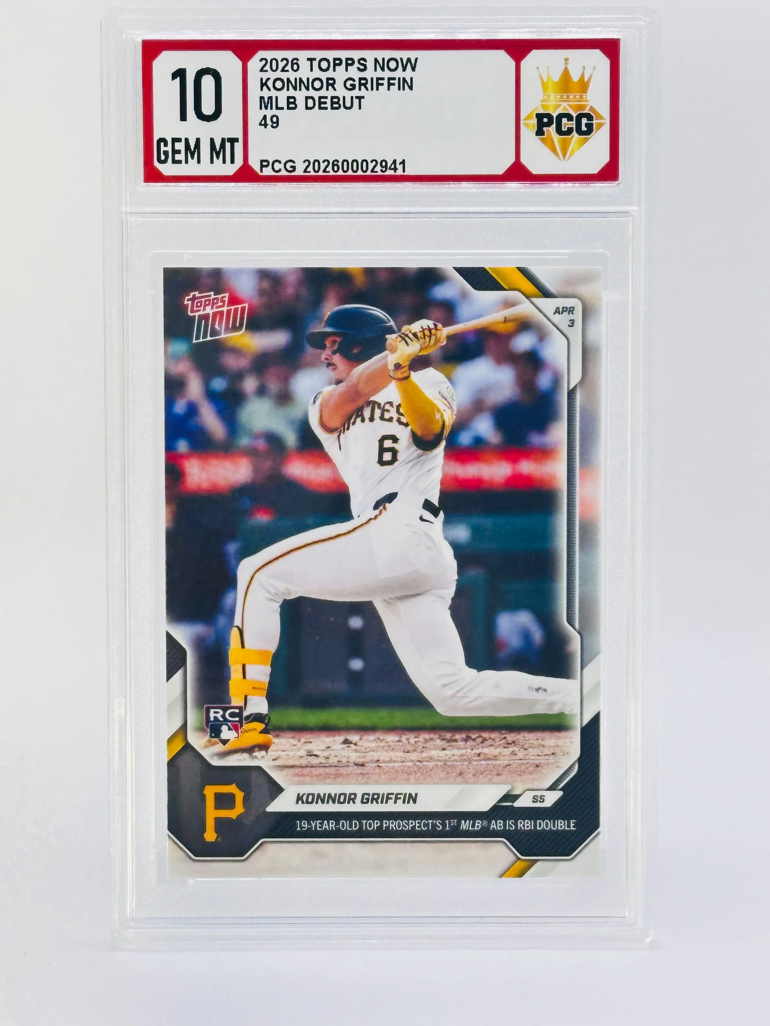 #20260002941 2026 KONNOR GRIFFIN 10 GEM MT