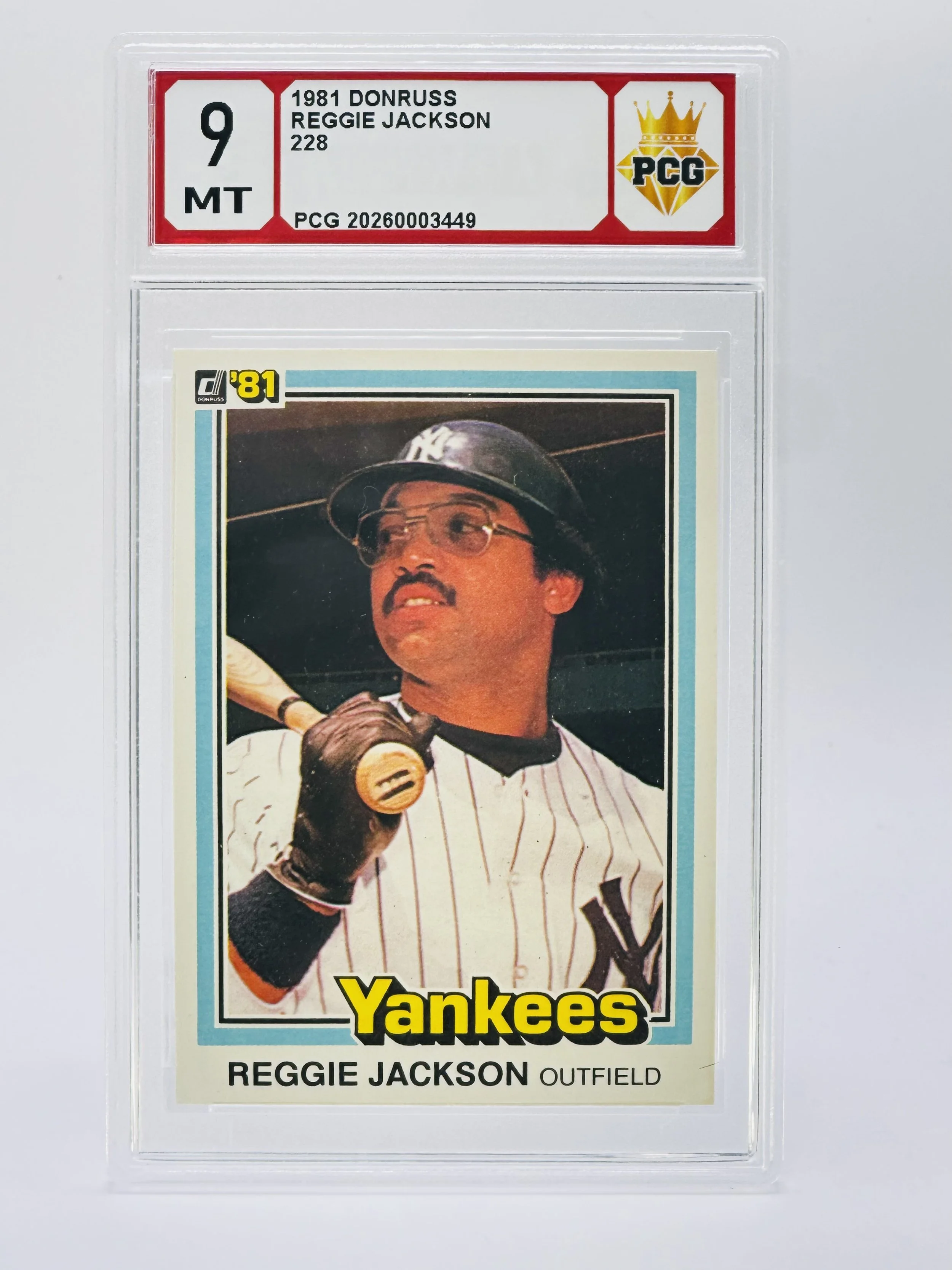 #20260003449 1981 REGGIE JACKSON 9 MT