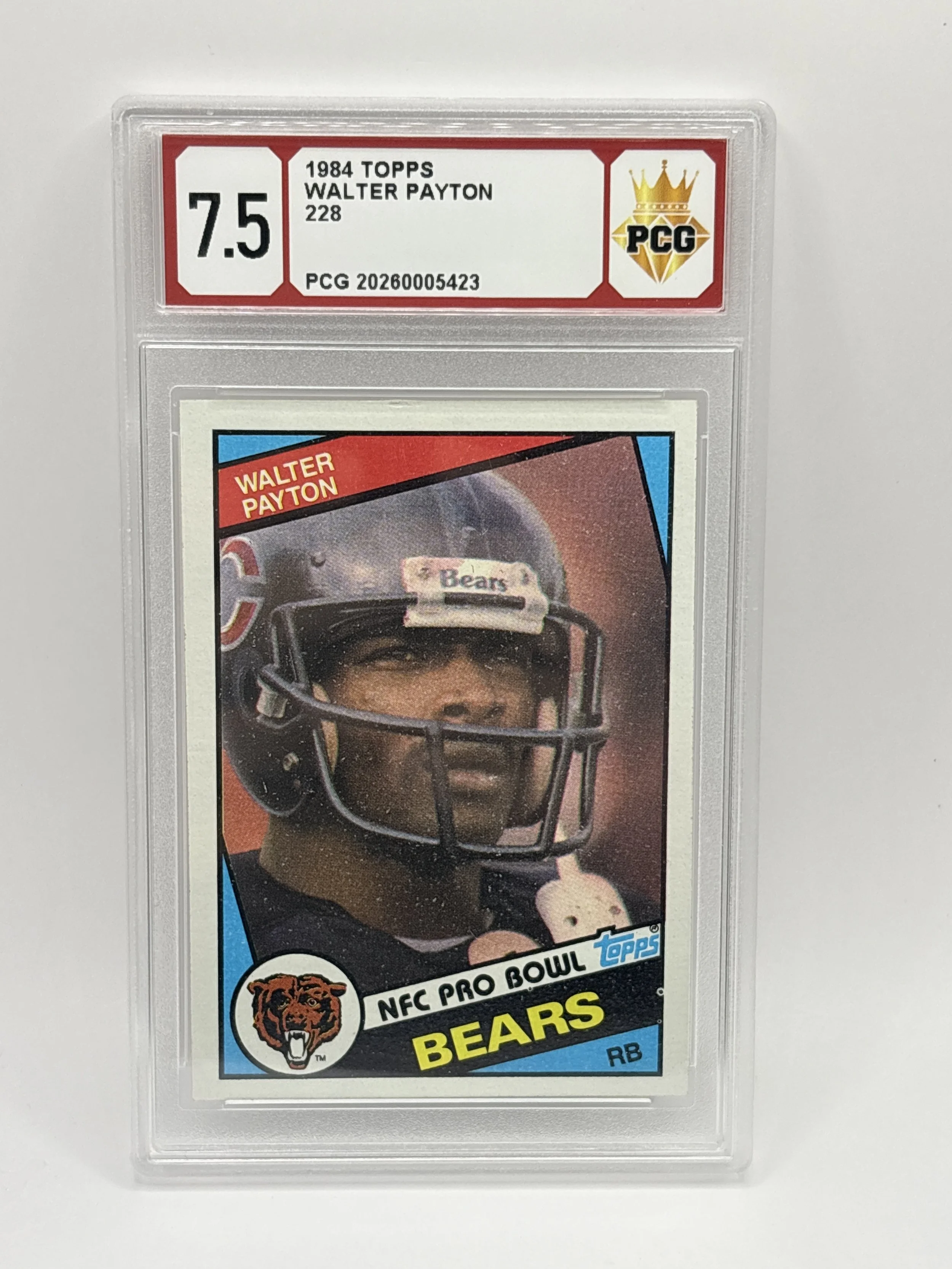#20260005423 1984 WALTER PAYTON 7.5