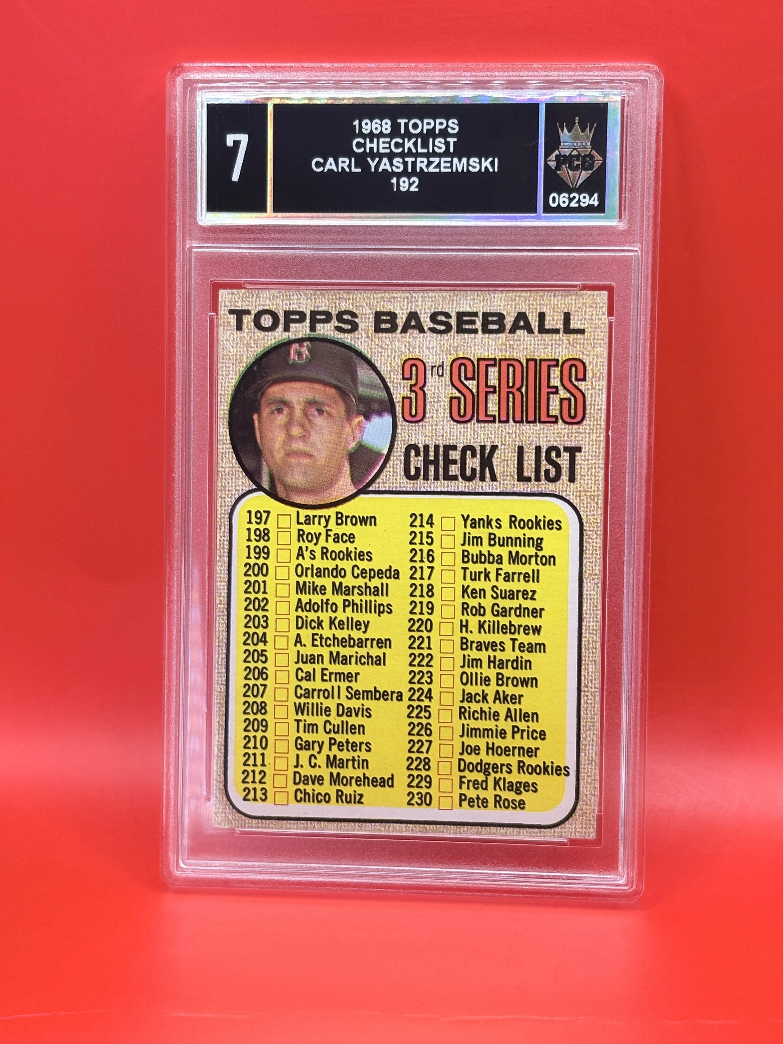 #06295 1968 CARL YASTRZEMSKI 7