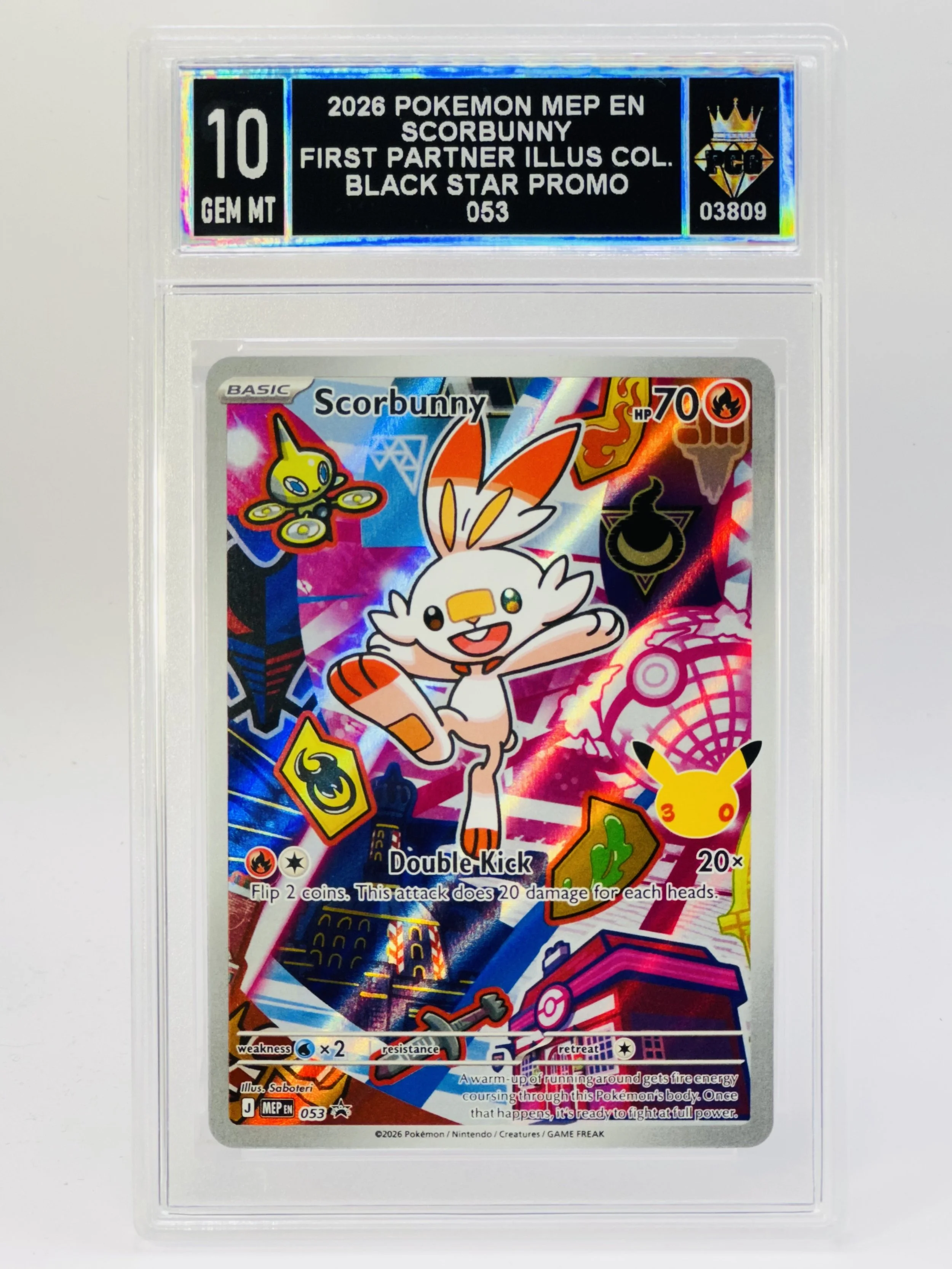 #20260003809 2026 SCORBUNNY 10 GEM MT