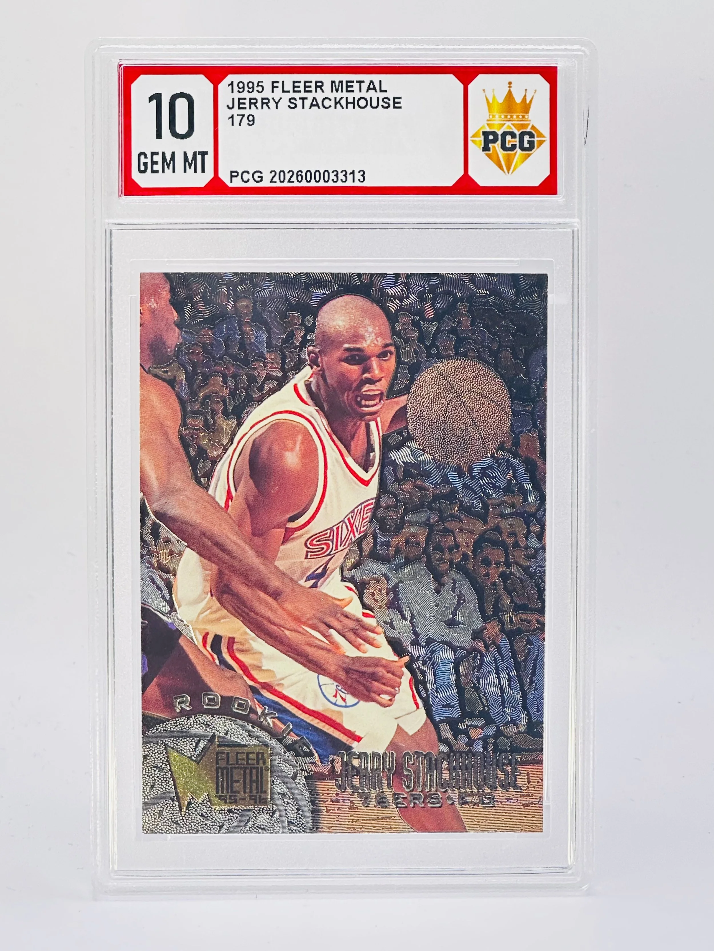 #20260003313 1995 JERRY STACKHOUSE 10 GEM MT