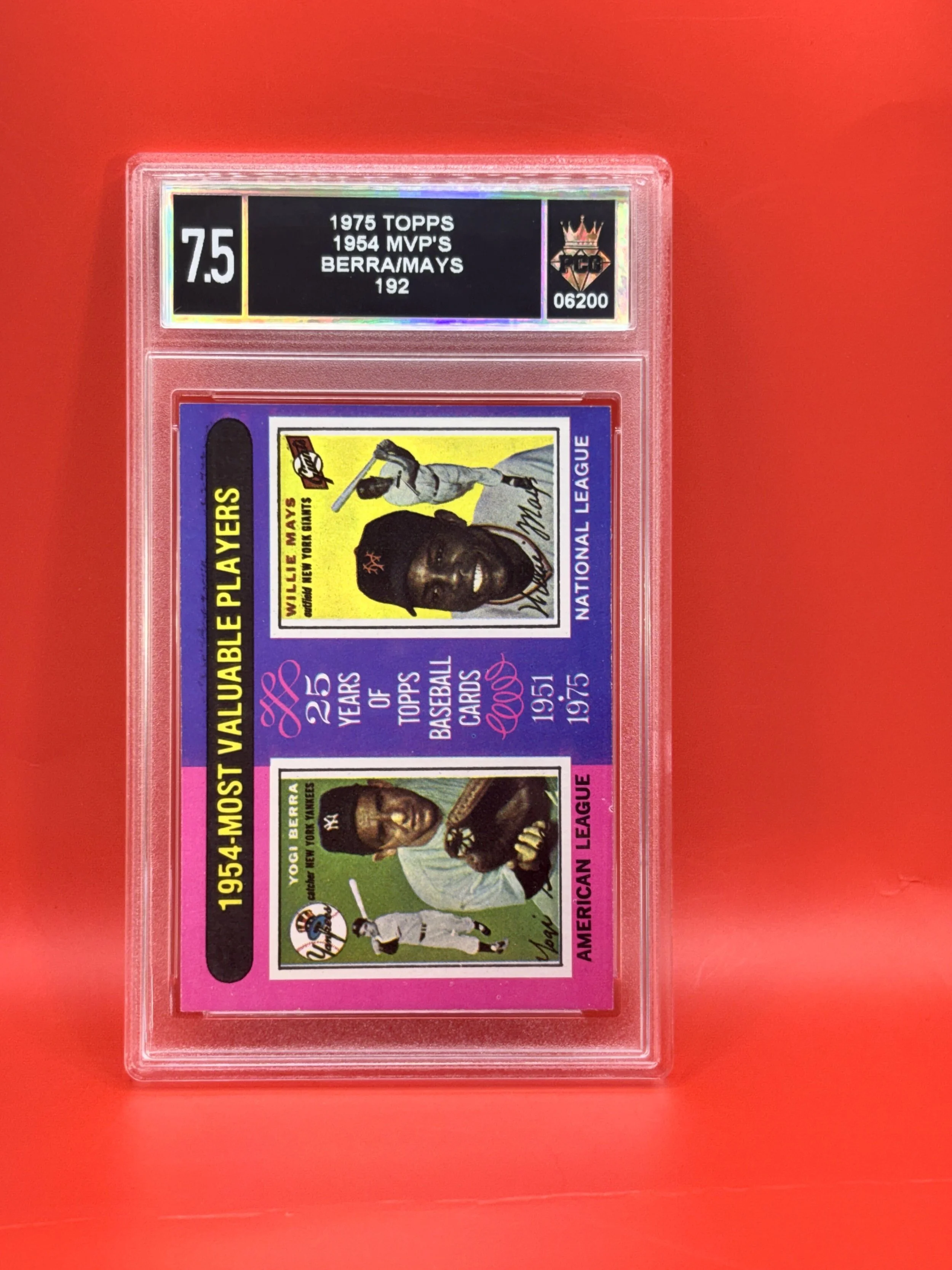 #06200 1975 BERRA/MAYS 7.5