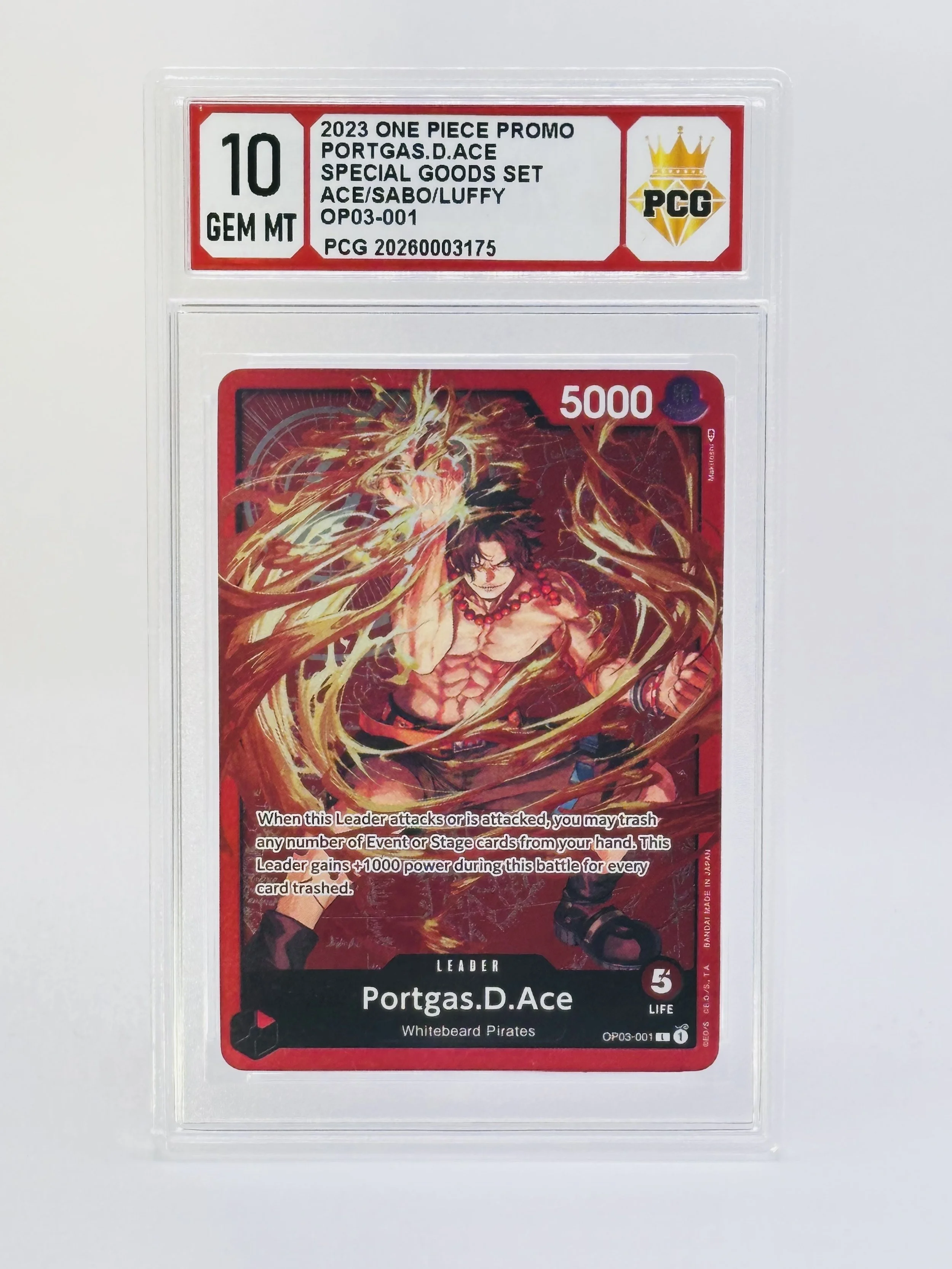 #20260003175 2023 PORTGAS. D ACE 10 GEM MT