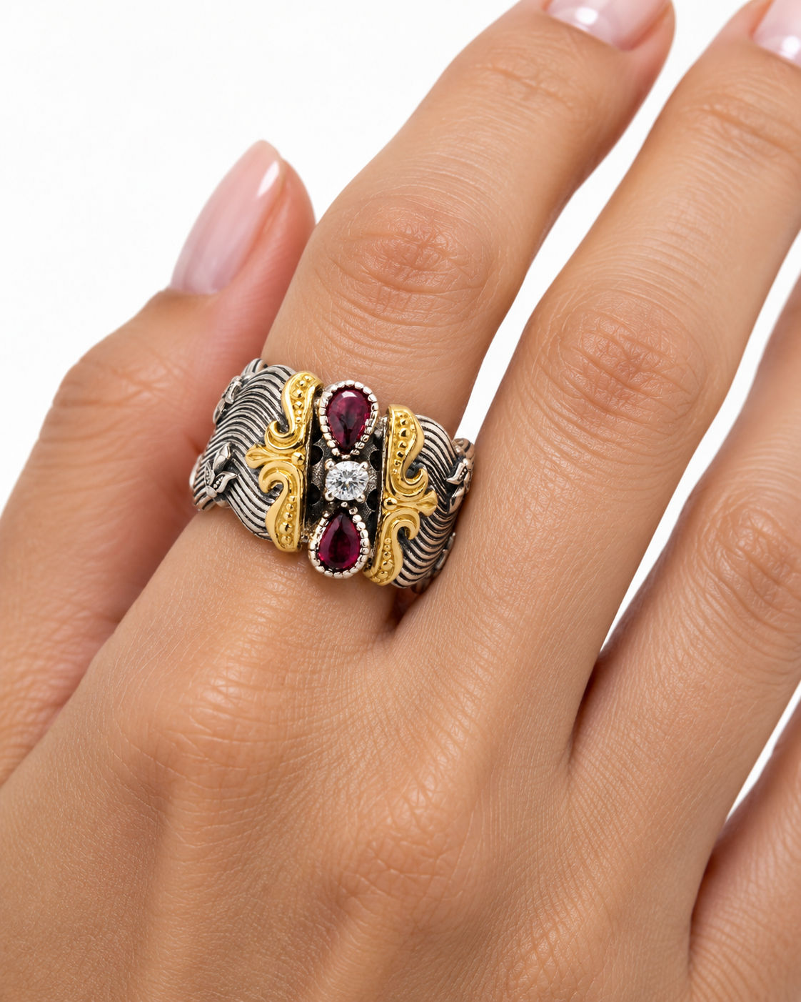 Ornate Ruby and Gold Statement Ring.png
