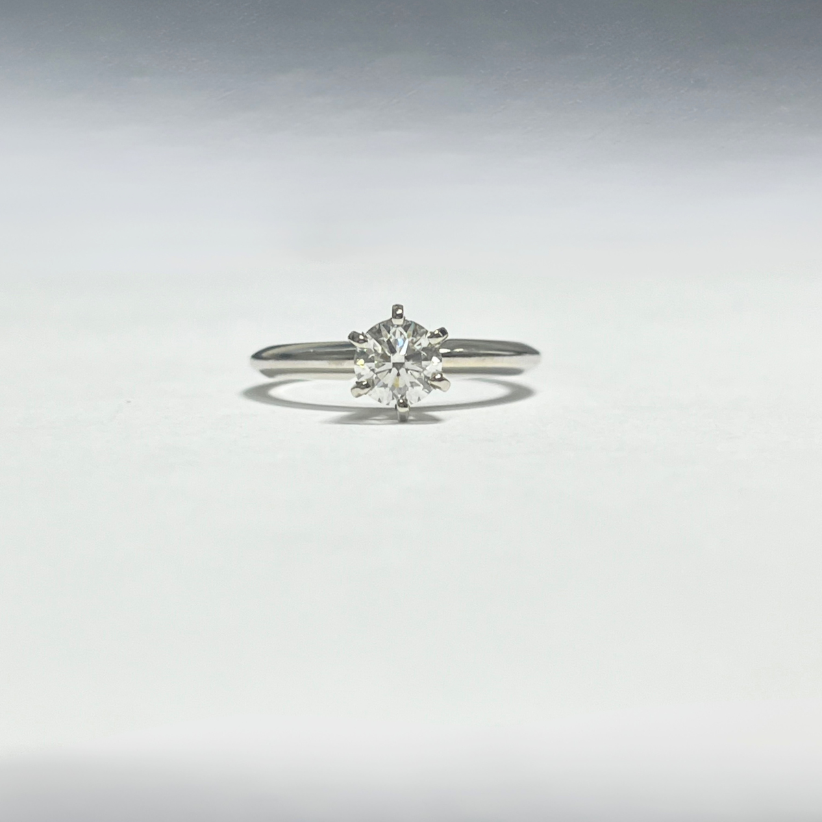 GN DIAMOND 14 KARAT WHITE GOLD 6 PRONG 70 CARAT ROUND HEAVY SOLITAIRE ENGAGEMENT BRILLIANT CUT DIAMOND luxury elegant engagement and wedding jewelry
