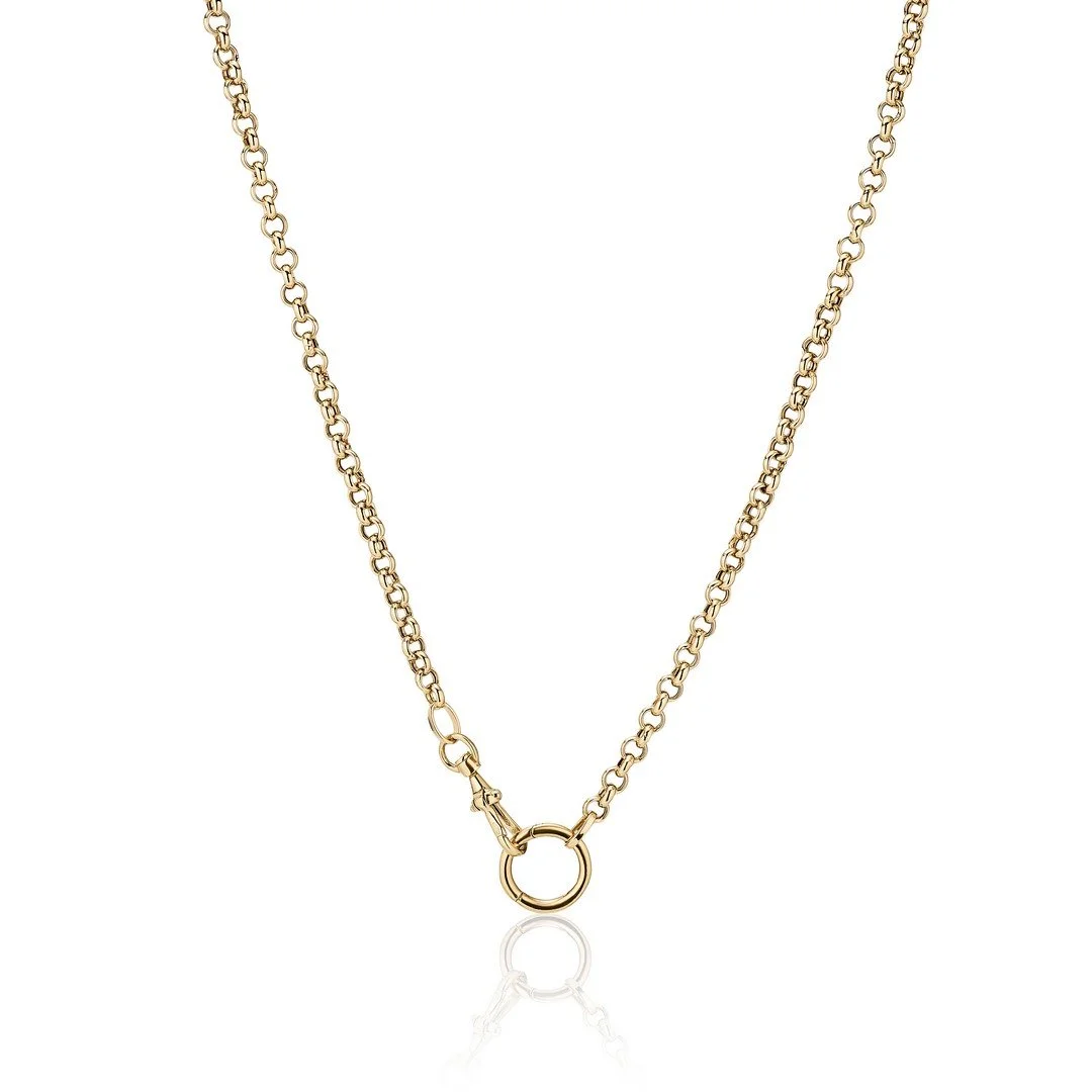 Swivel Rolo 14 K Gold Necklace