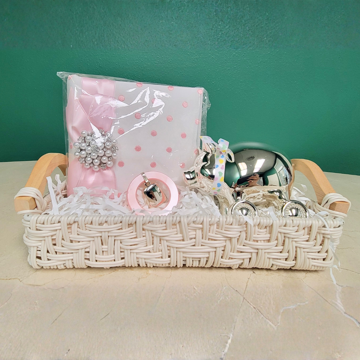 The First Moments Gift Basket – Baby Girl