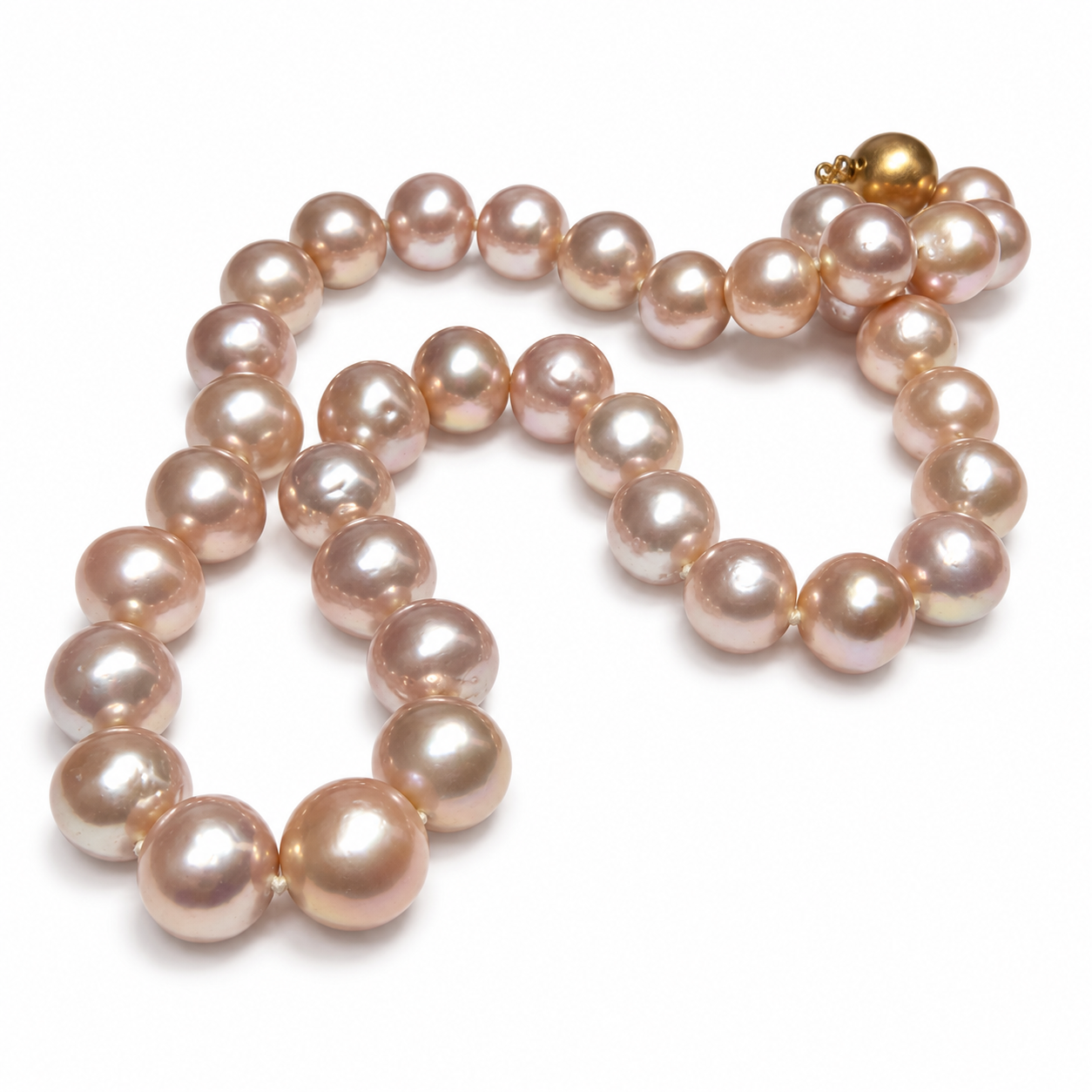 Imperial Deltah Natural Lavender Freshwater Pearl Necklace – 11–14mm