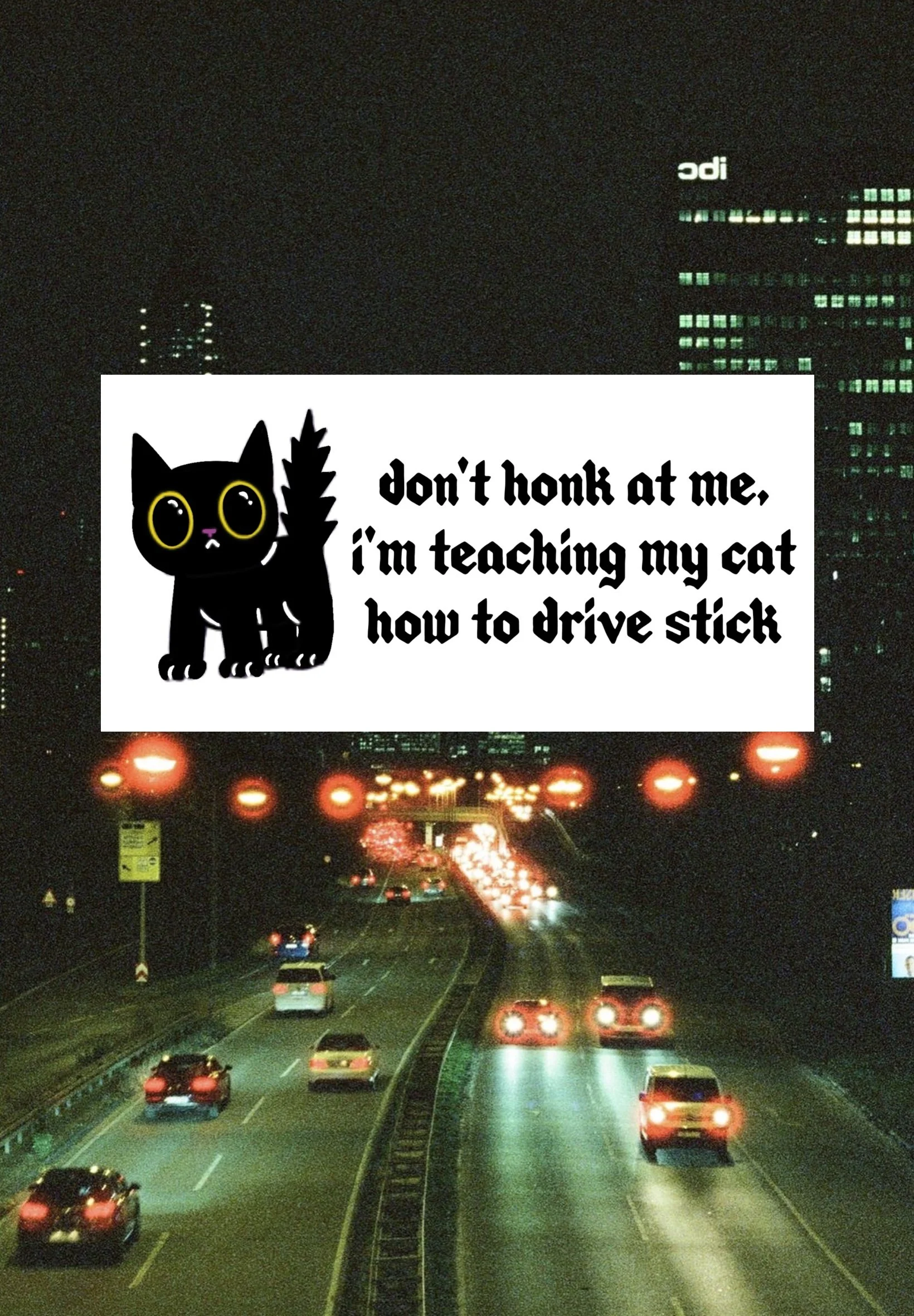 Kitty Bumper Sticker