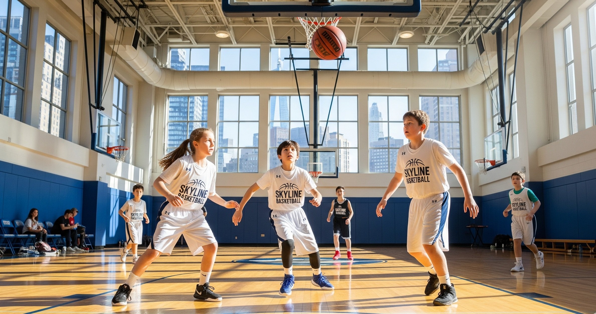 NYC Skyline Basketball Hoop Academy Coed youth League (Copy) (Copy)