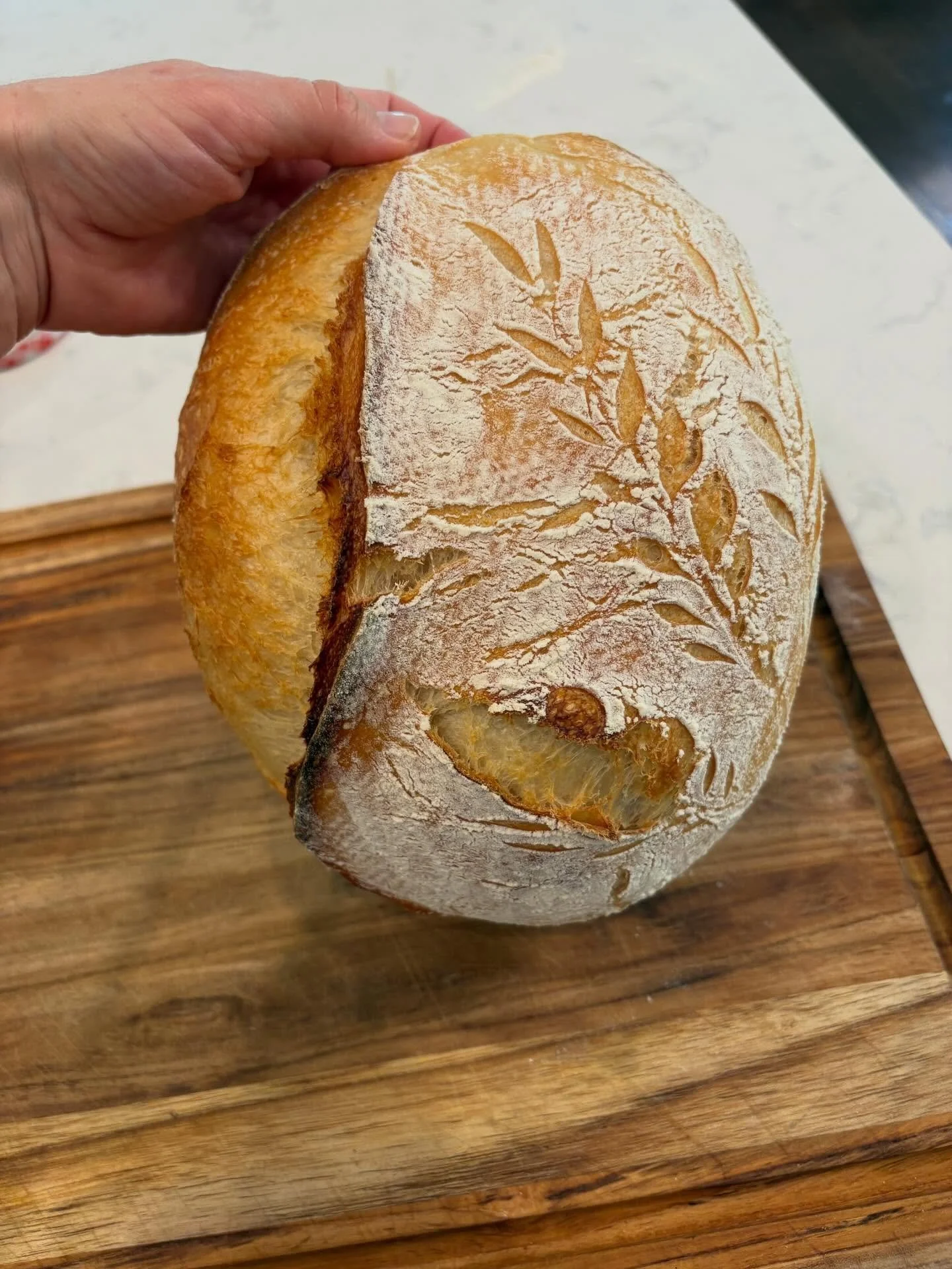 Proud of my pretty little loaf baby 😍 
#sourdough #bread #baker #bakerofinstagram #breadmaking