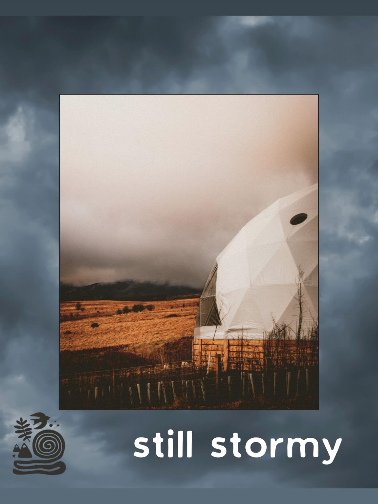 Will the rain never end&hellip;.. at least it&rsquo;s snug in The Wld Hive dome with fire, sheepskin rugs and blankets !  #scottishretreat #wellnessescape #natureescape #landscape 📷 @charlies.big.day.out