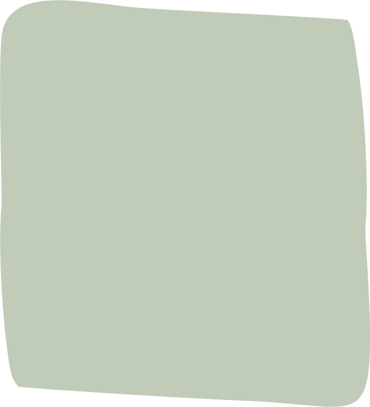 A large, light green, irregularly shaped blob with a pale green fill and no distinct features.