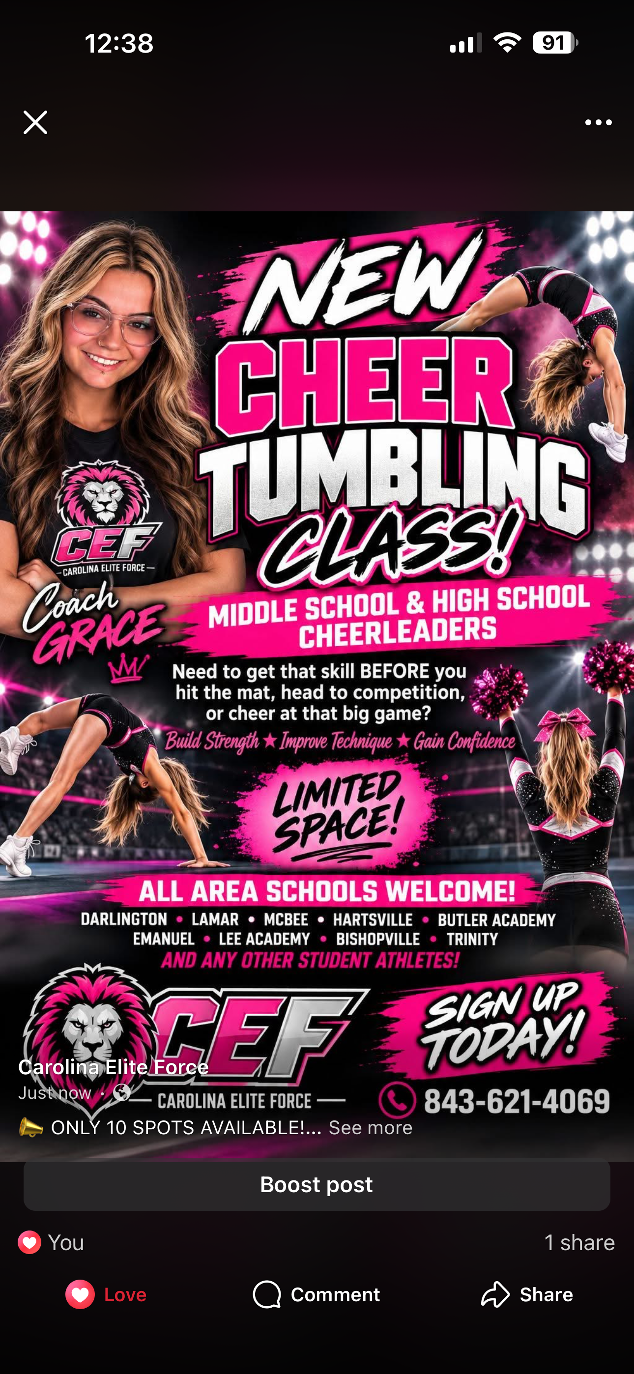 School Tumble Class