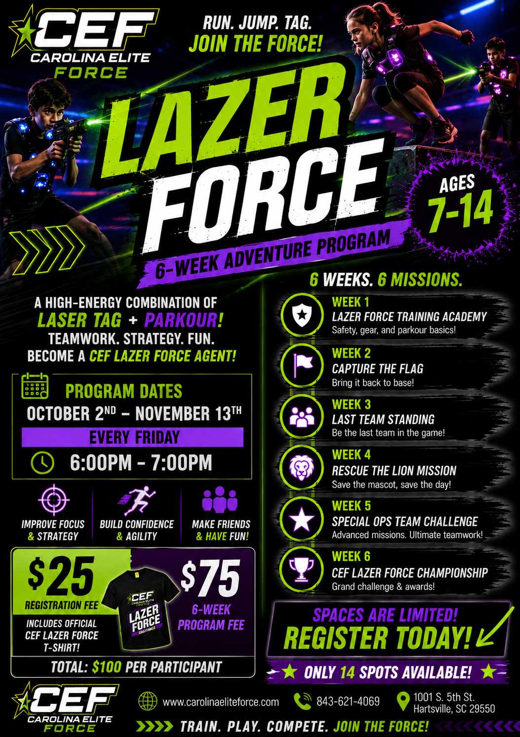 Lazer Force 6 Week Program