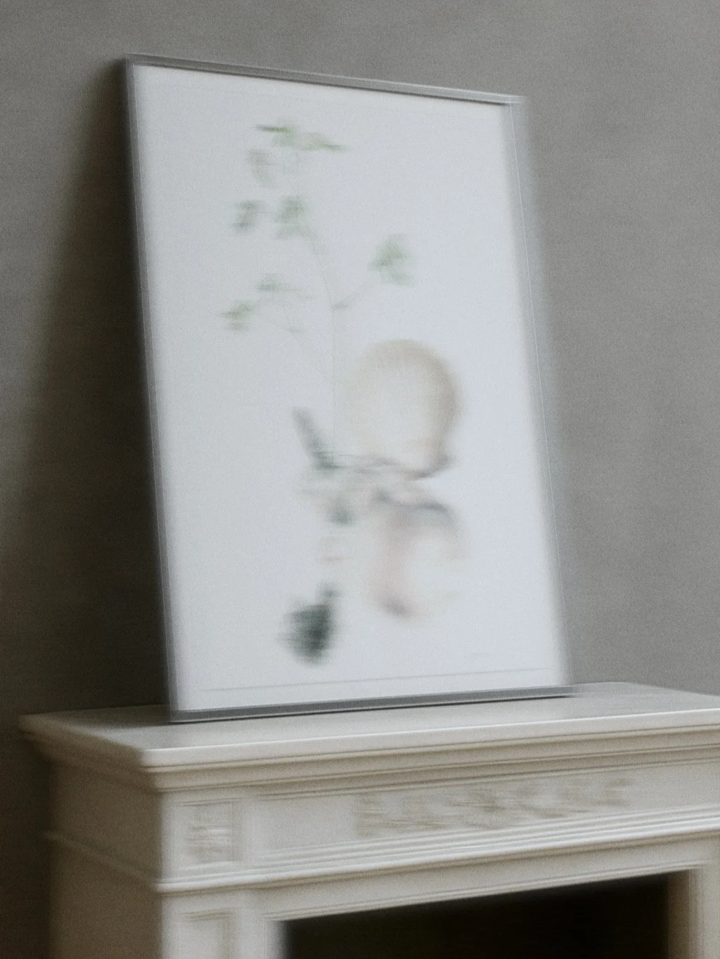 Melancholia I by Antonia Montealegre, shown framed as a watercolor on cotton paper.