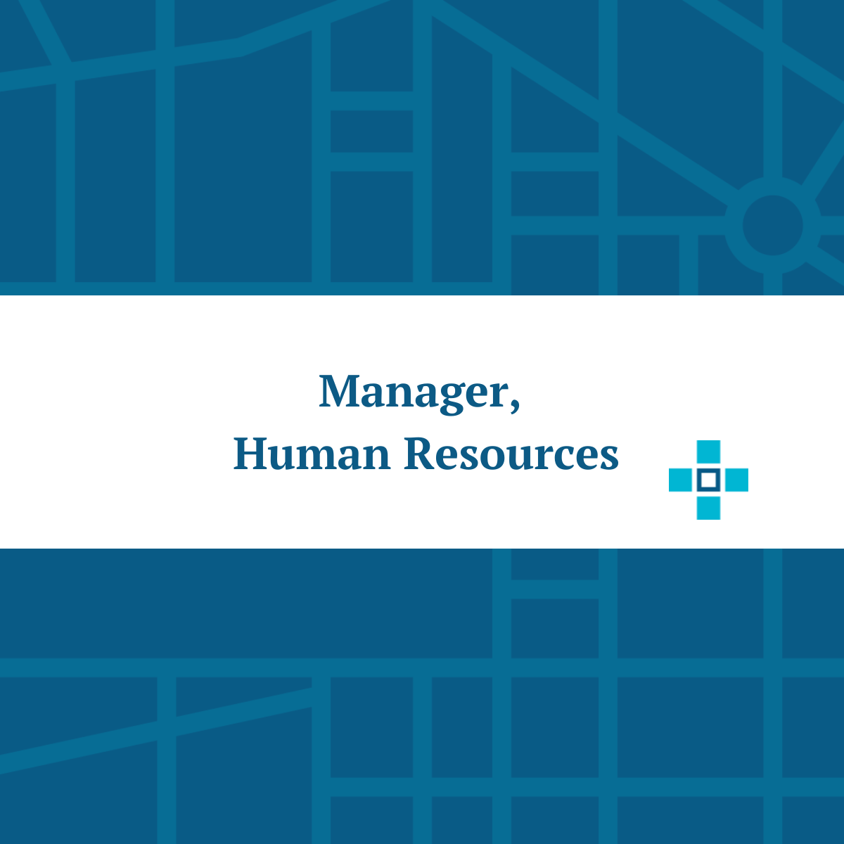 Job posting image for a Manager, Human Resources with a button to learn more