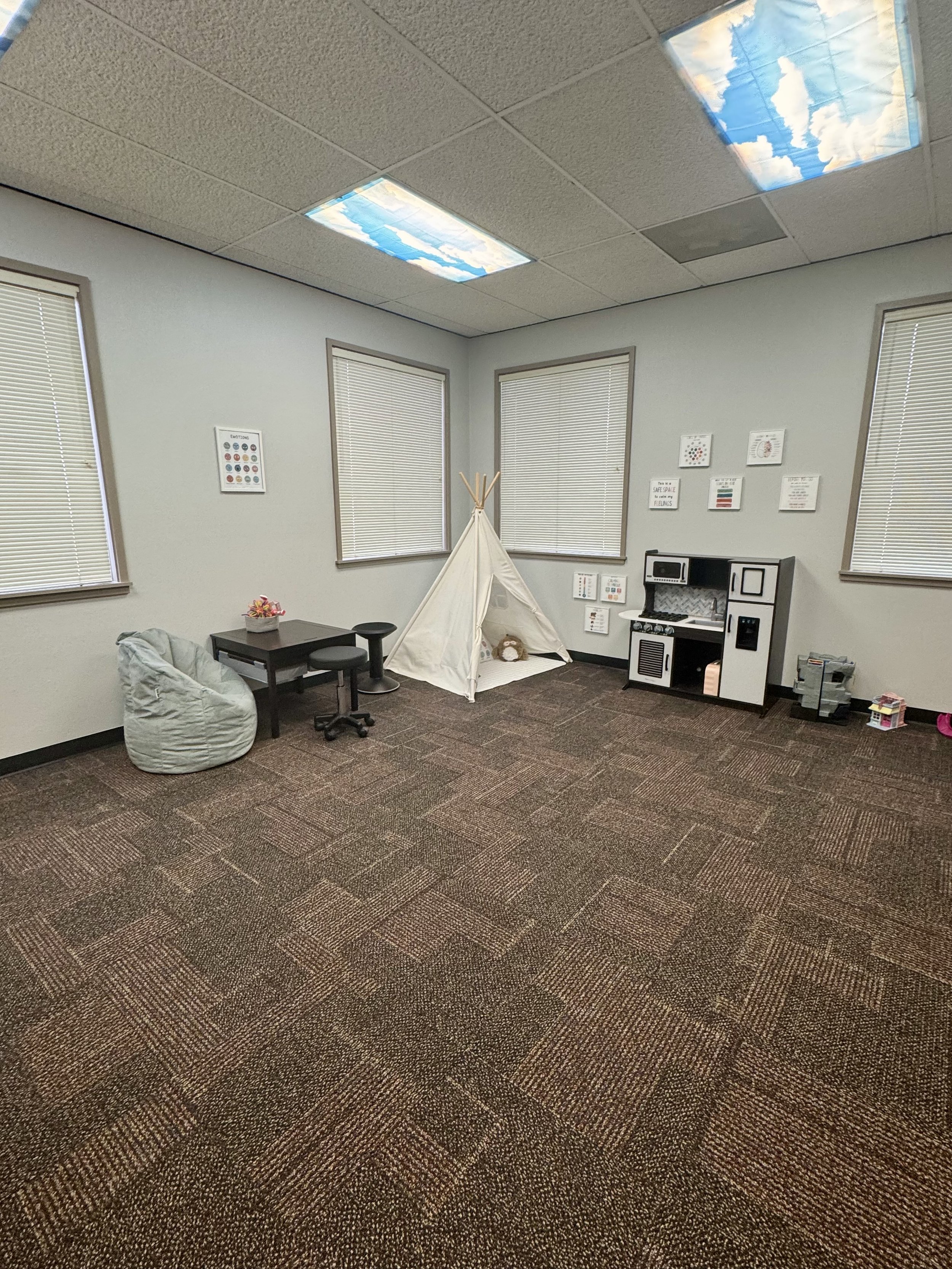 Collective Hearts Counseling | Child Therapy Services in Iowa | Play Therapy Room